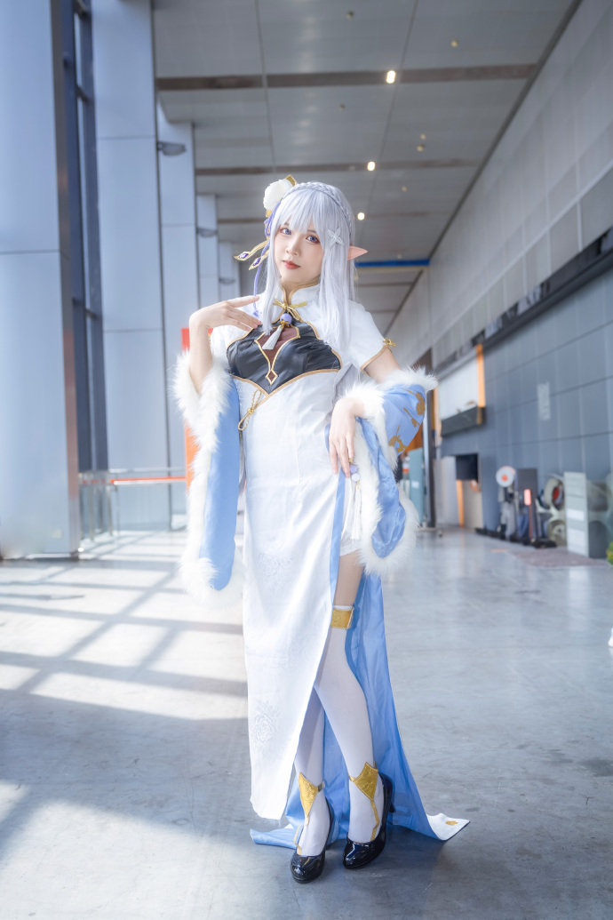 图片[9]-二次元COS分享[COSplay]艾米莉亚旗袍好美好优雅！-二次元COS分享次元吧