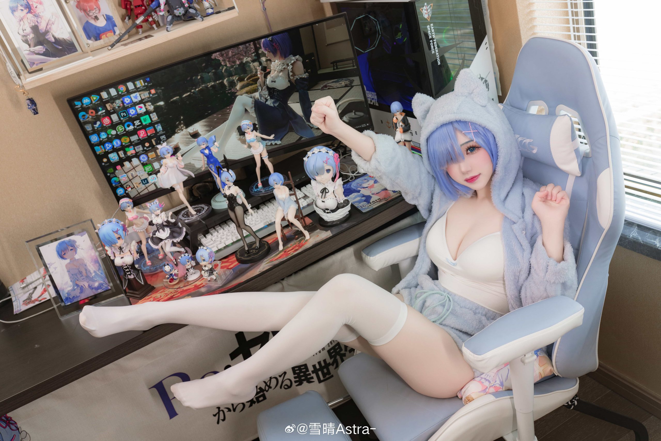 图片[3]-二次元COS分享[COSPlay]签收一只陪你宅家的蕾姆猫猫吧💙-二次元COS分享次元吧