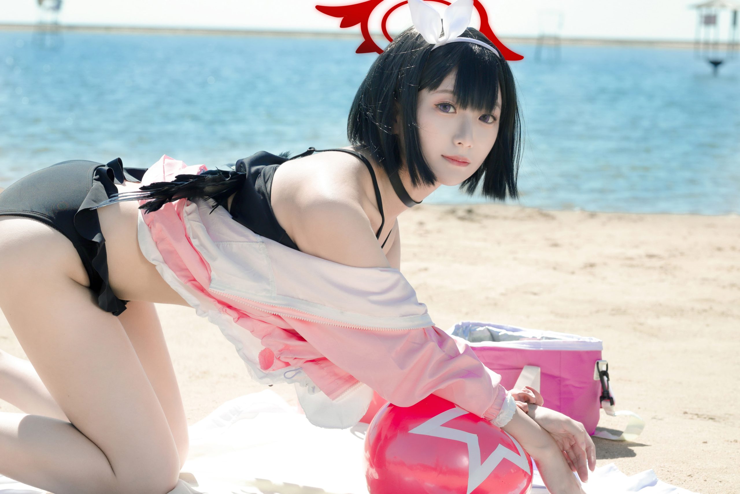 图片[7]-二次元COS分享[COSplay]和老师在一起的话，即使是这样强的烈日下也感到非常开心呢。-二次元COS分享次元吧