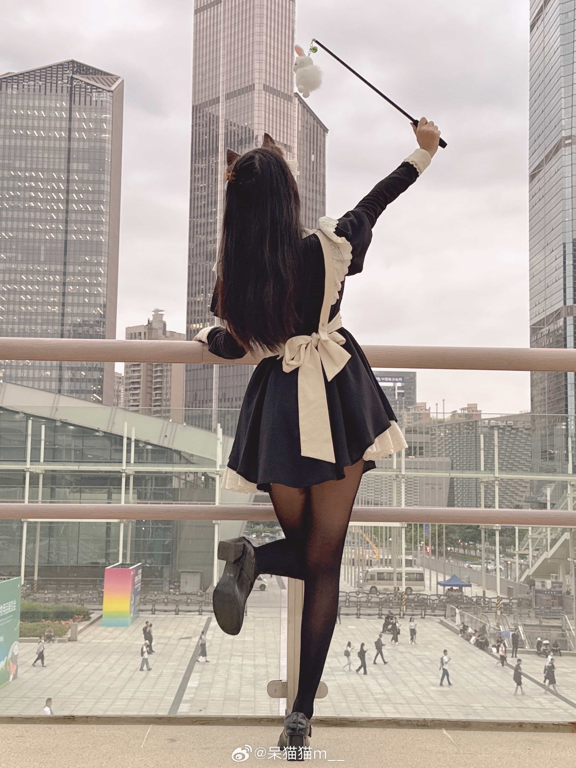 图片[3]-二次元COS分享[COSplay]穿女仆装出门叫你主人，你敢答应吗-二次元COS分享次元吧