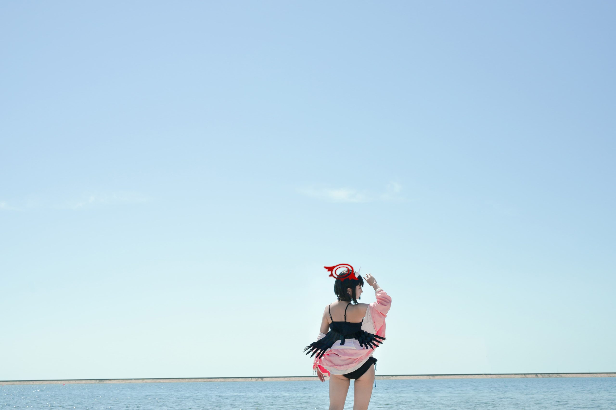 图片[8]-二次元COS分享[COSplay]和老师在一起的话，即使是这样强的烈日下也感到非常开心呢。-二次元COS分享次元吧