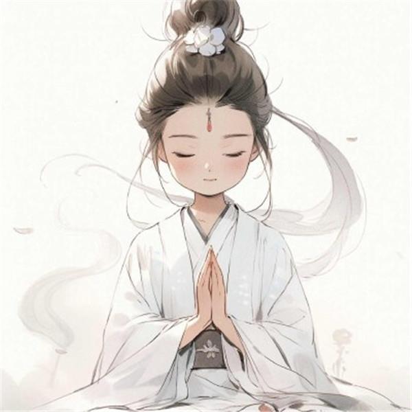 图片[10]-二次元COS分享精致清新脱俗的佛系女生动漫头像图片32张（32张）-二次元COS分享次元吧