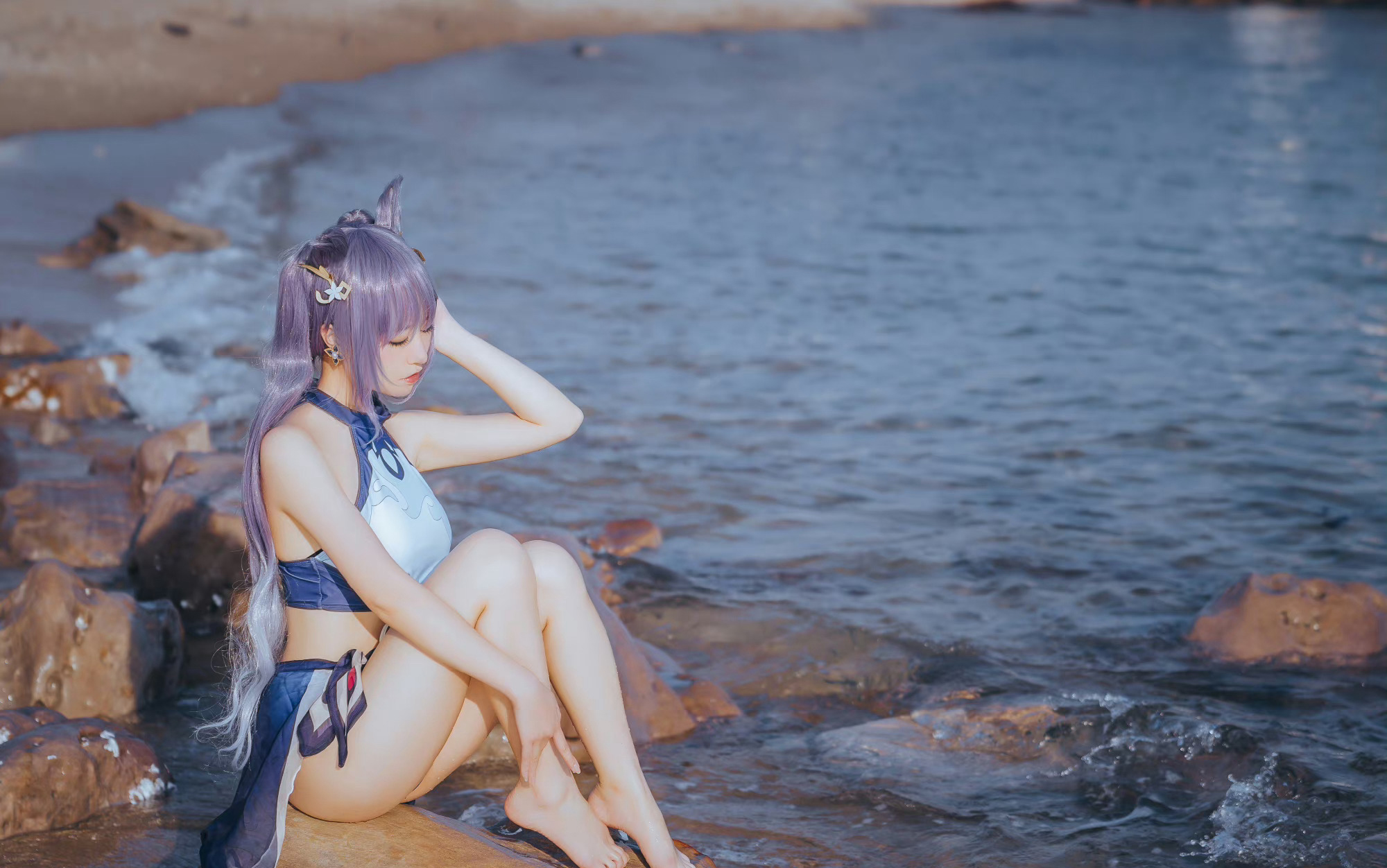 图片[4]-二次元COS分享[COSplay]刻晴泳装-二次元COS分享次元吧