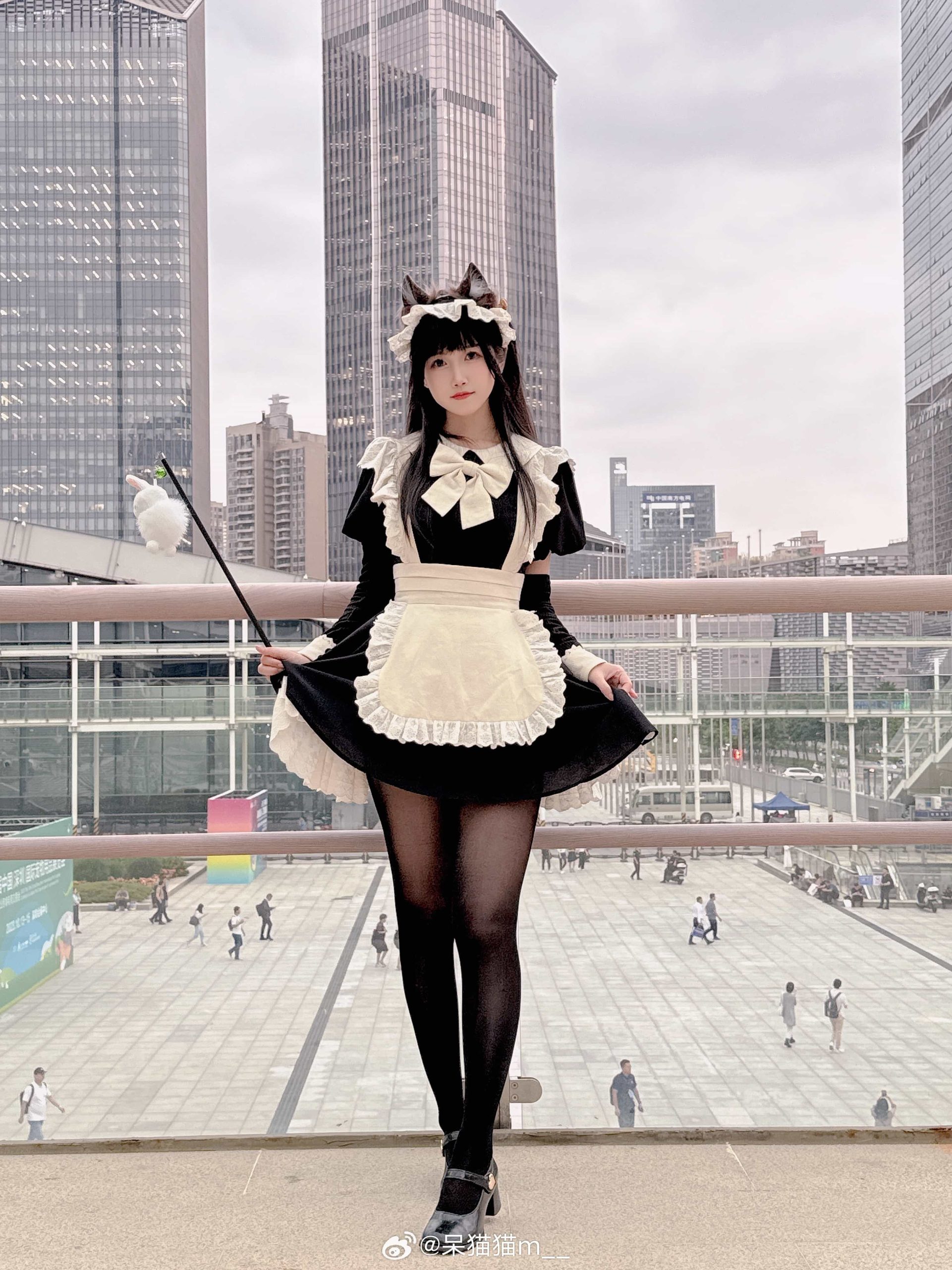 图片[2]-二次元COS分享[COSplay]穿女仆装出门叫你主人，你敢答应吗-二次元COS分享次元吧