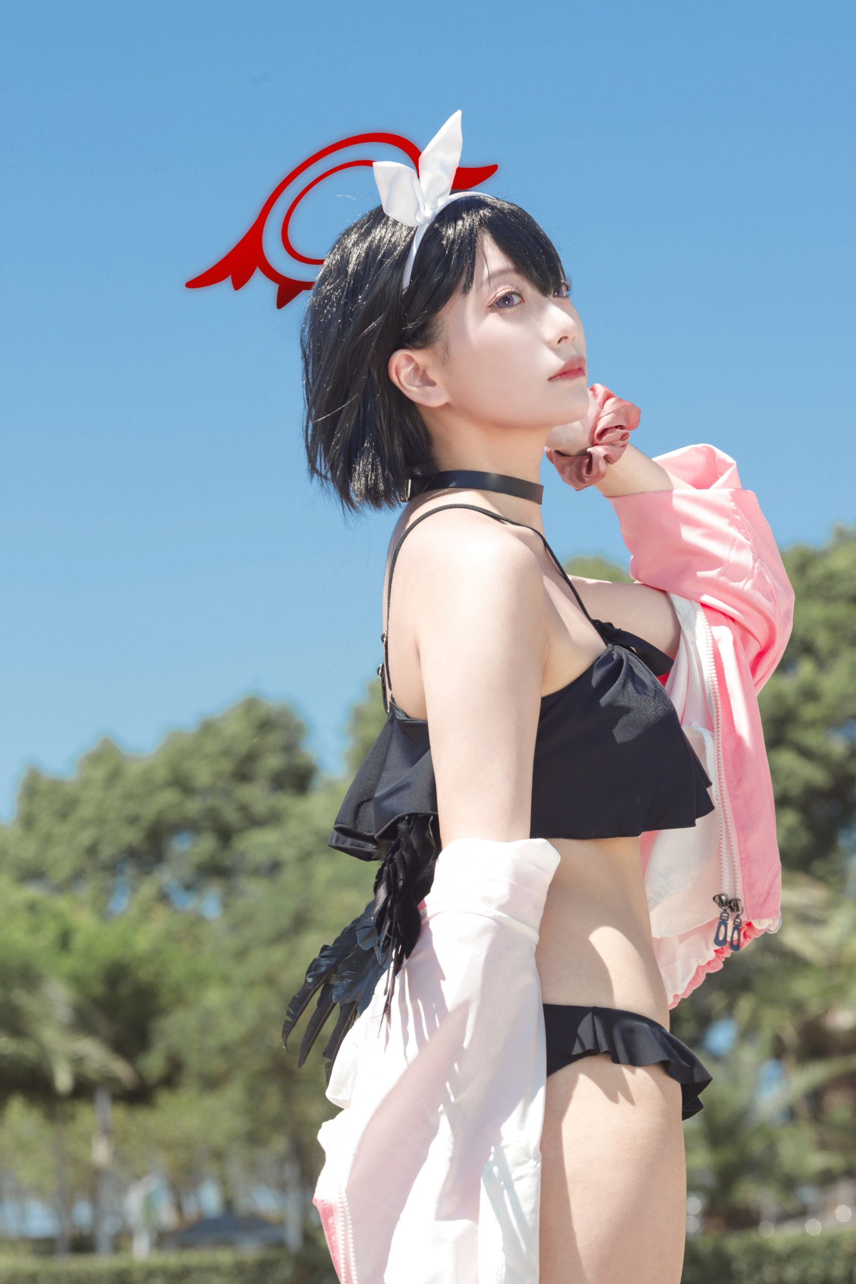 图片[11]-二次元COS分享[COSplay]和老师在一起的话，即使是这样强的烈日下也感到非常开心呢。-二次元COS分享次元吧