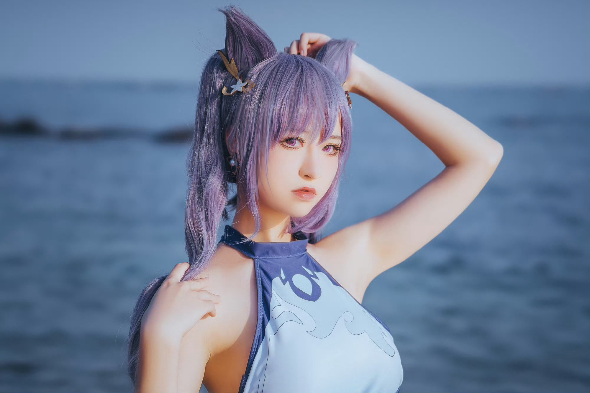 图片[1]-二次元COS分享[COSplay]刻晴泳装-二次元COS分享次元吧