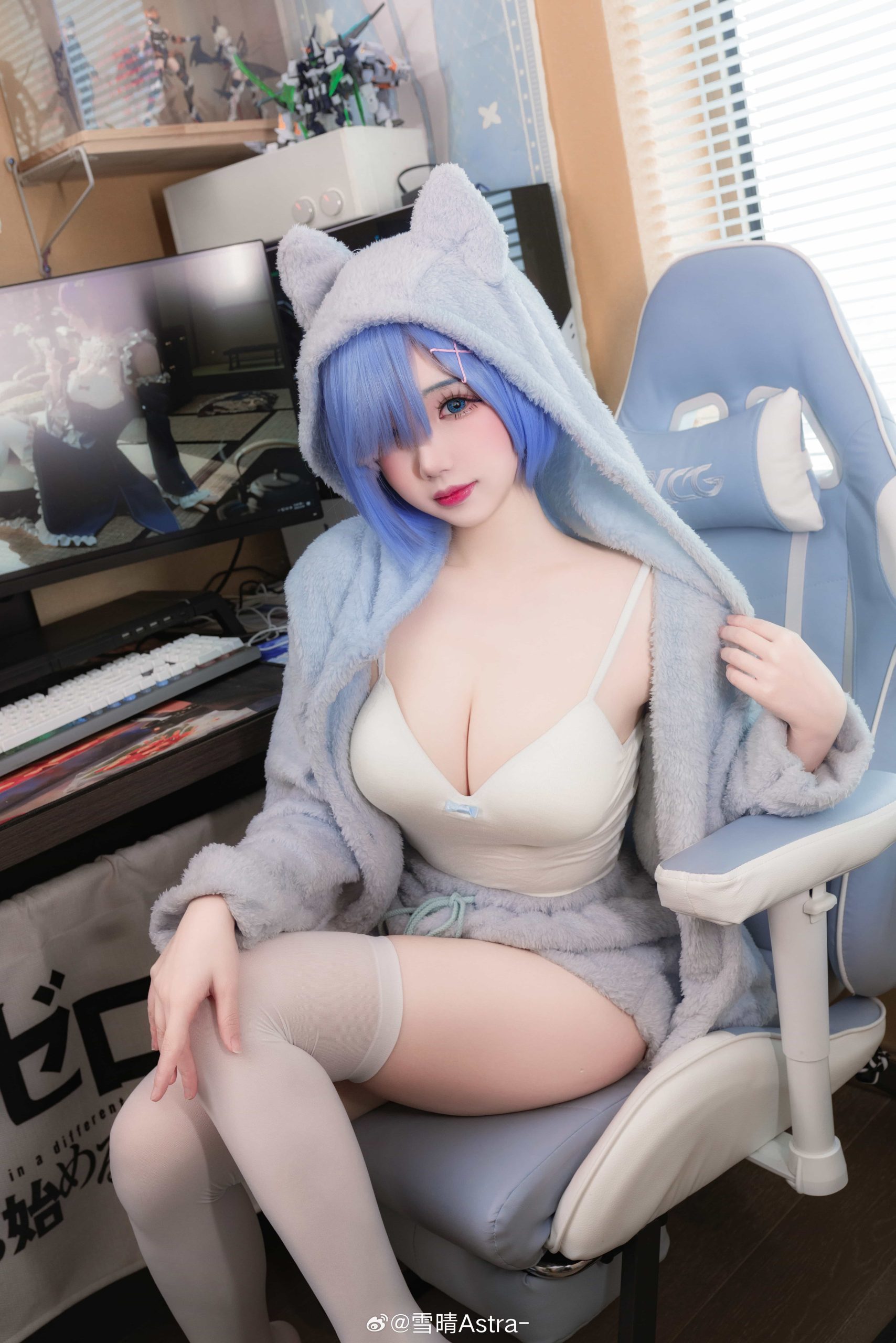图片[13]-二次元COS分享[COSPlay]签收一只陪你宅家的蕾姆猫猫吧💙-二次元COS分享次元吧
