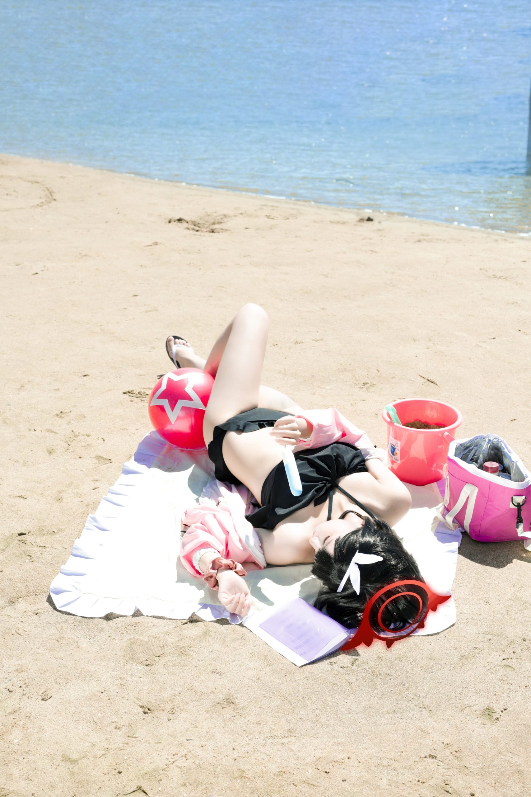 图片[9]-二次元COS分享[COSplay]和老师在一起的话，即使是这样强的烈日下也感到非常开心呢。-二次元COS分享次元吧