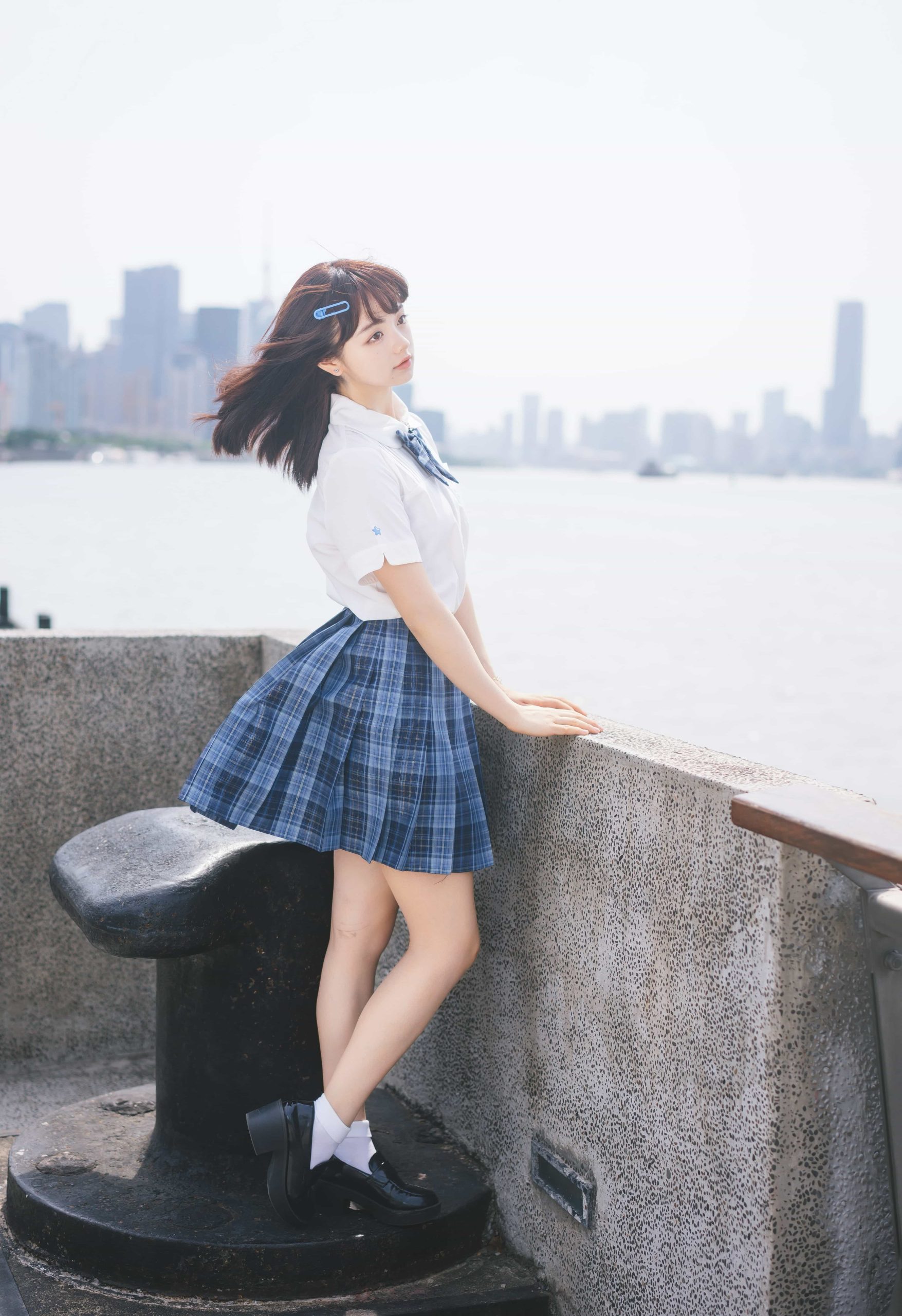 图片[1]-二次元COS分享[JK]阳光下奔跑的制服少女-二次元COS分享次元吧