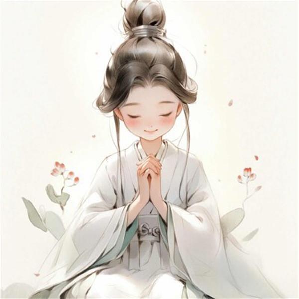 图片[11]-二次元COS分享精致清新脱俗的佛系女生动漫头像图片32张（32张）-二次元COS分享次元吧