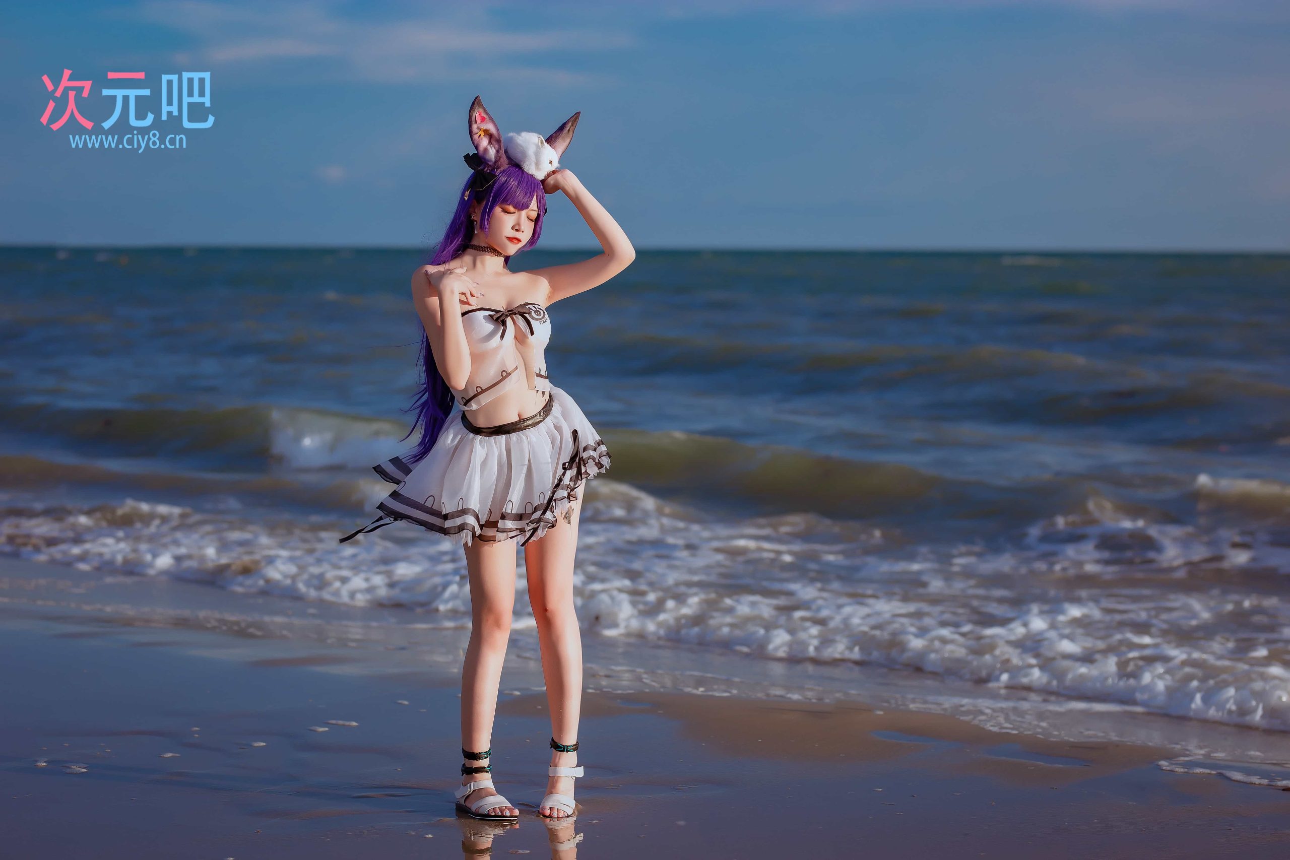 图片[2]-二次元COS分享二佐Nisa – 泰拉夏日纪事 方舟暗索泳装-二次元COS分享次元吧