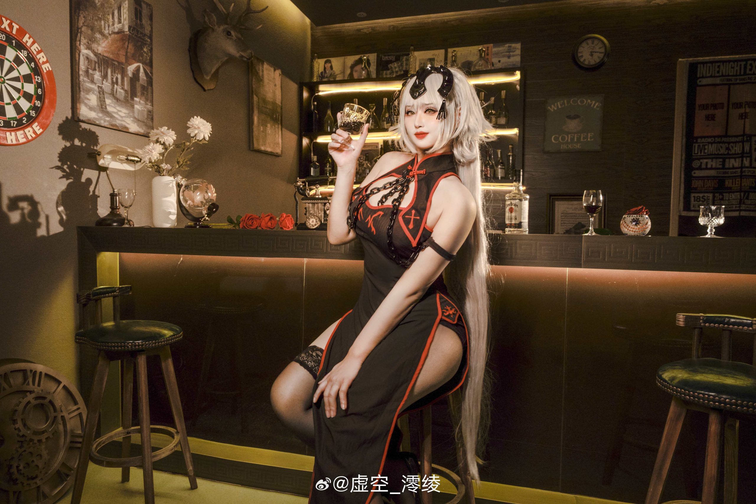 [COSplay]黑贞德 旗袍-二次元COS分享次元吧