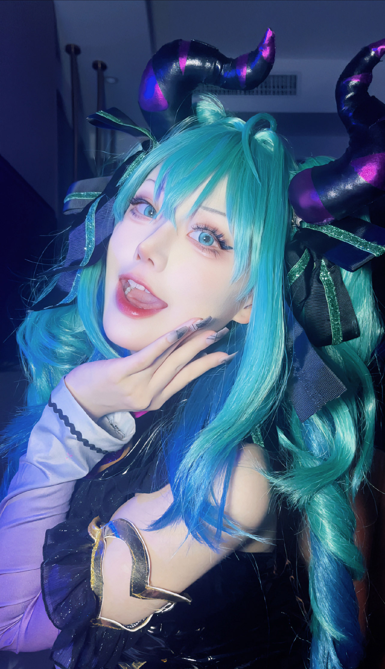 图片[1]-二次元COS分享[COSplay]初音未来  一只小恶魔 ​​​-二次元COS分享次元吧