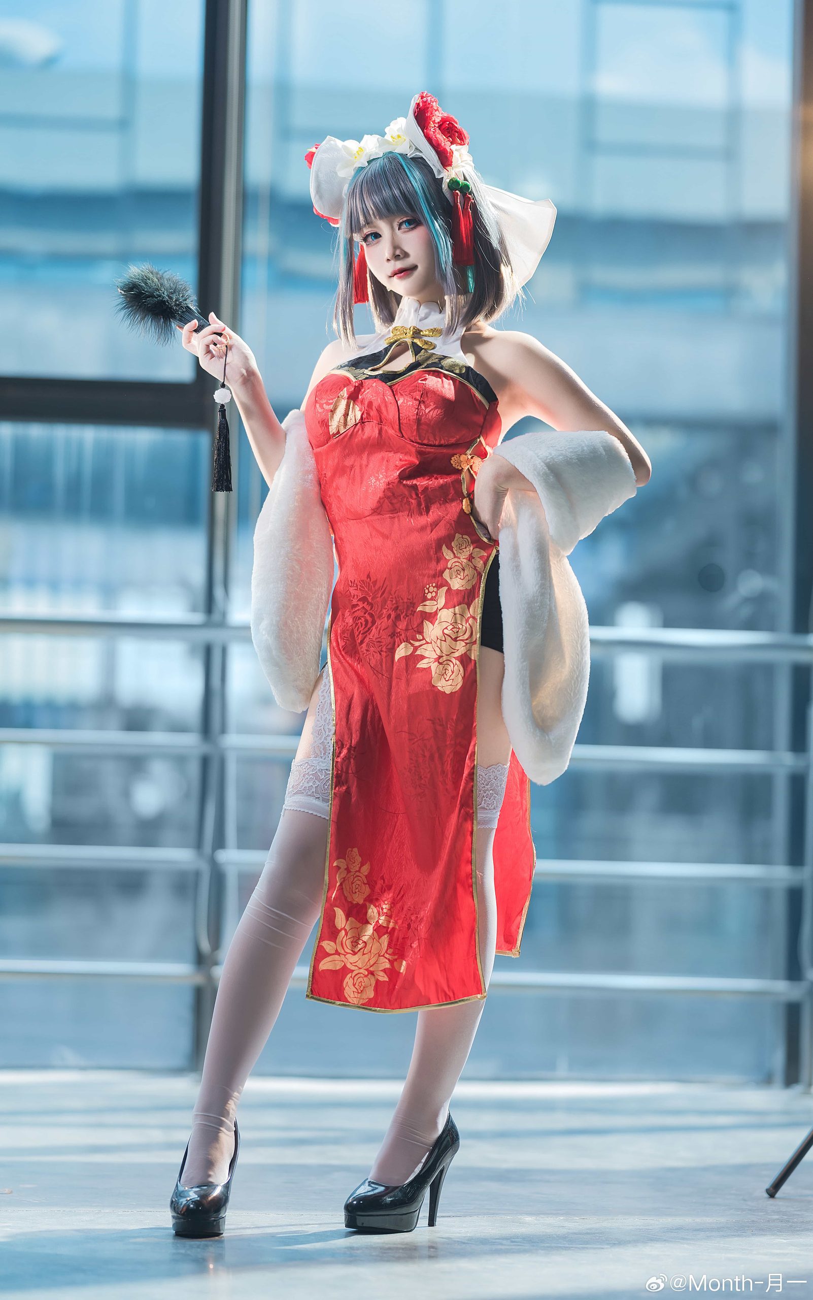 图片[1]-二次元COS分享[COSplay]柴郡像喵喵一样可爱？哎嘿嘿，我会害羞的啦亲爱的-二次元COS分享次元吧