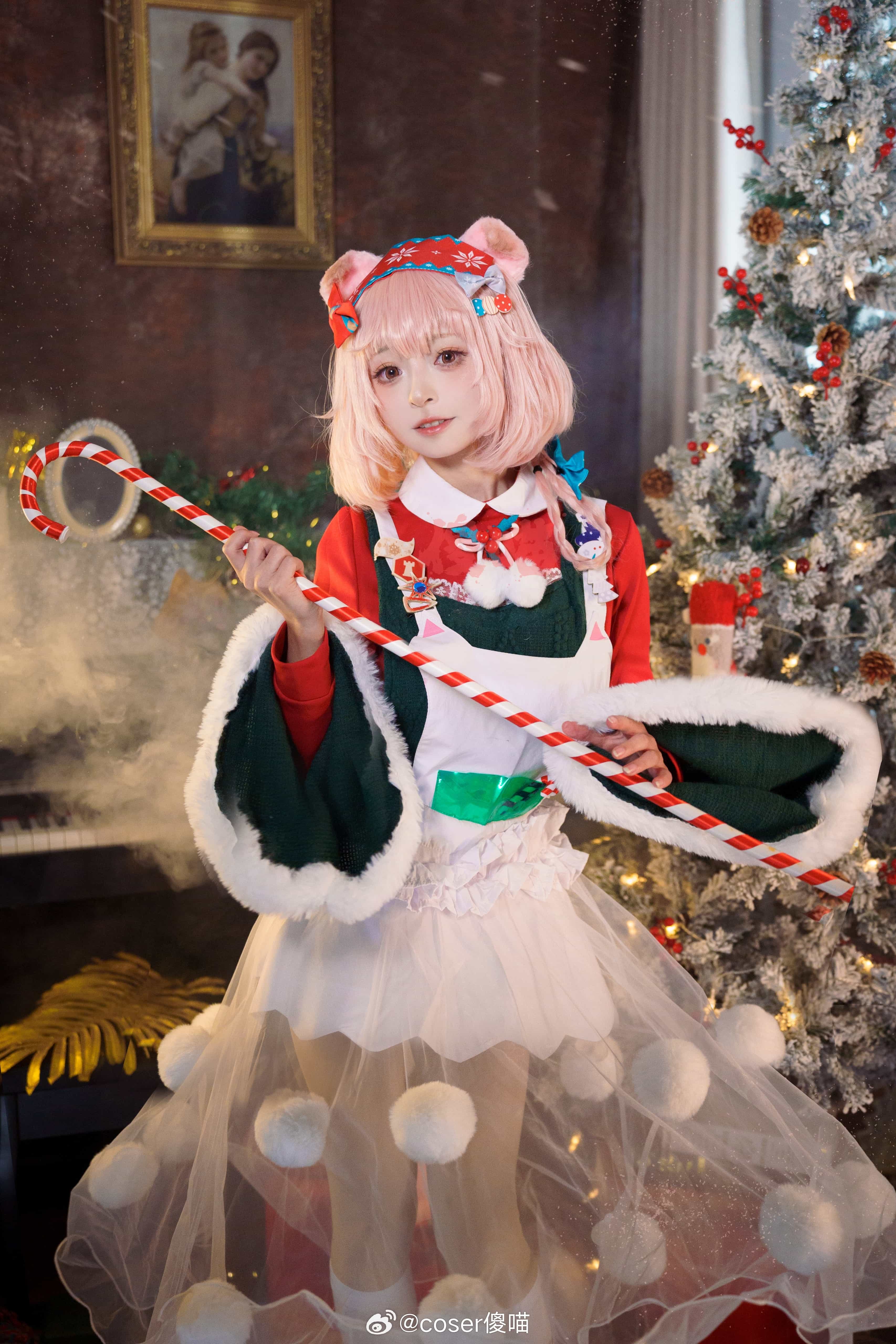 图片[4]-二次元COS分享[COSplay]明日方舟 澄闪 圣诞节