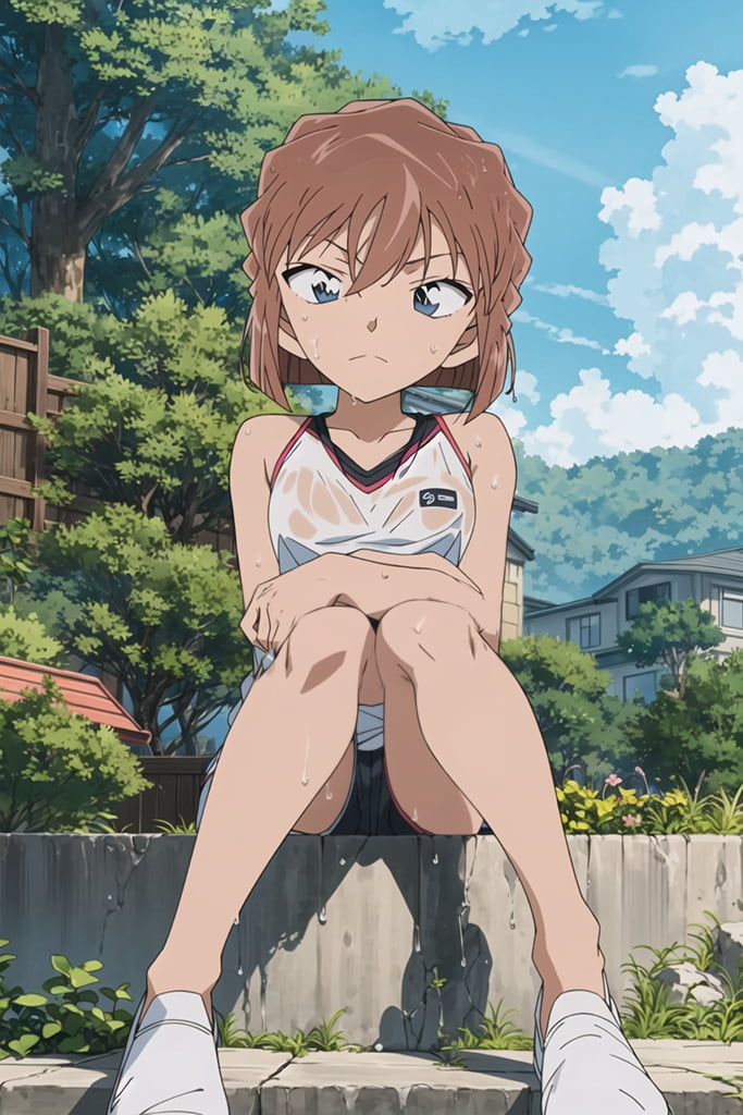 图片[2]-二次元COS分享灰原哀  运动衣