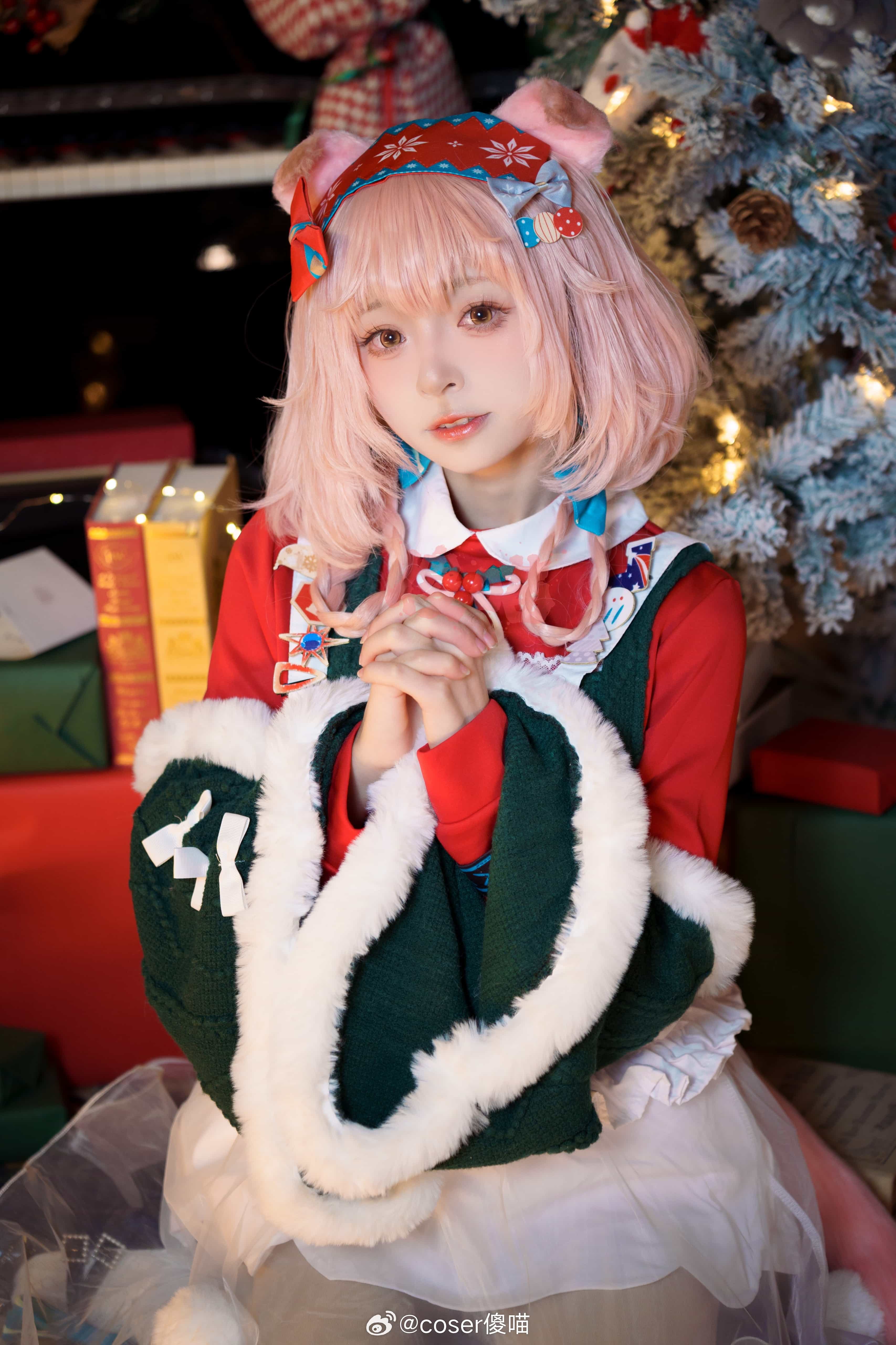 图片[6]-二次元COS分享[COSplay]明日方舟 澄闪 圣诞节