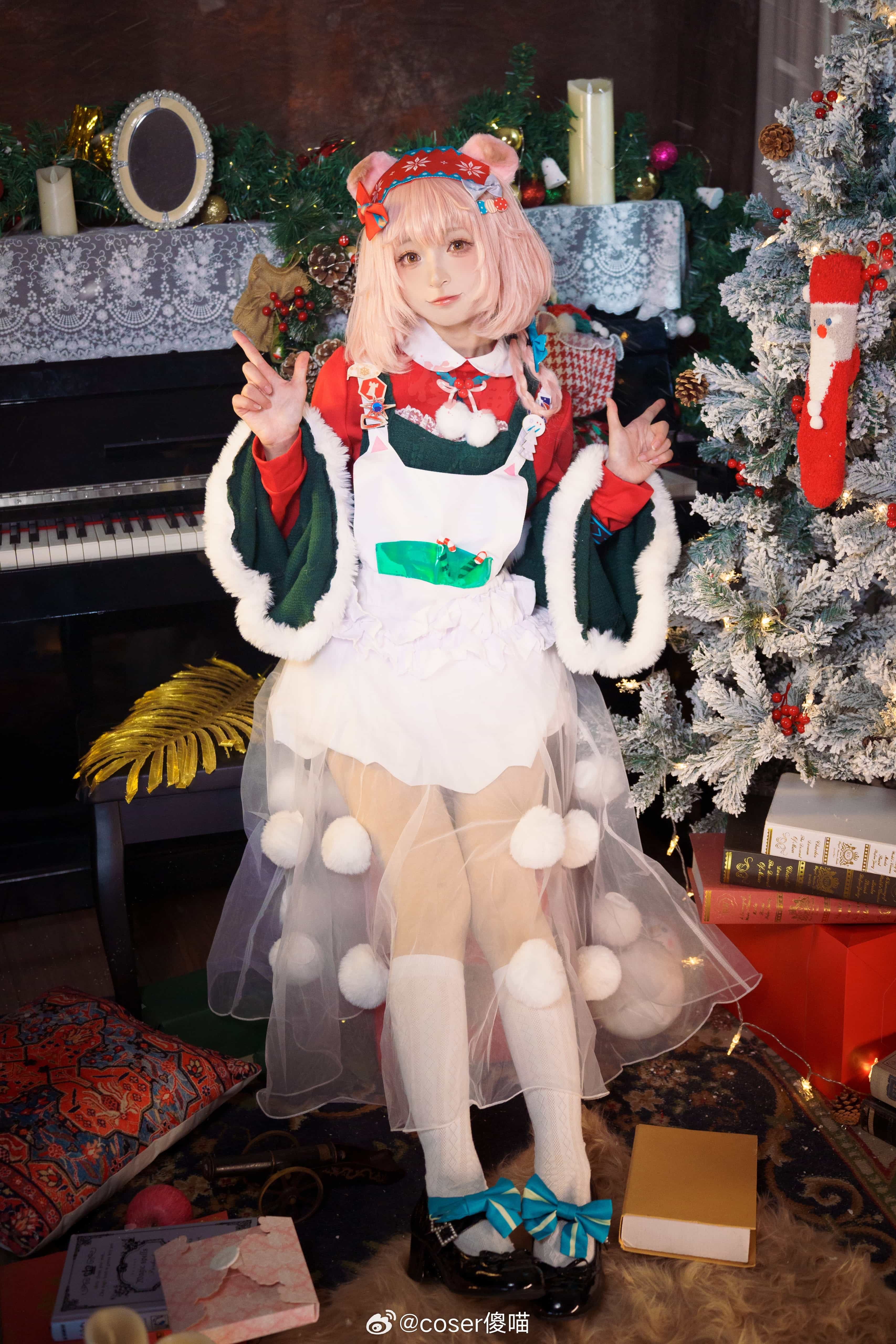 图片[8]-二次元COS分享[COSplay]明日方舟 澄闪 圣诞节