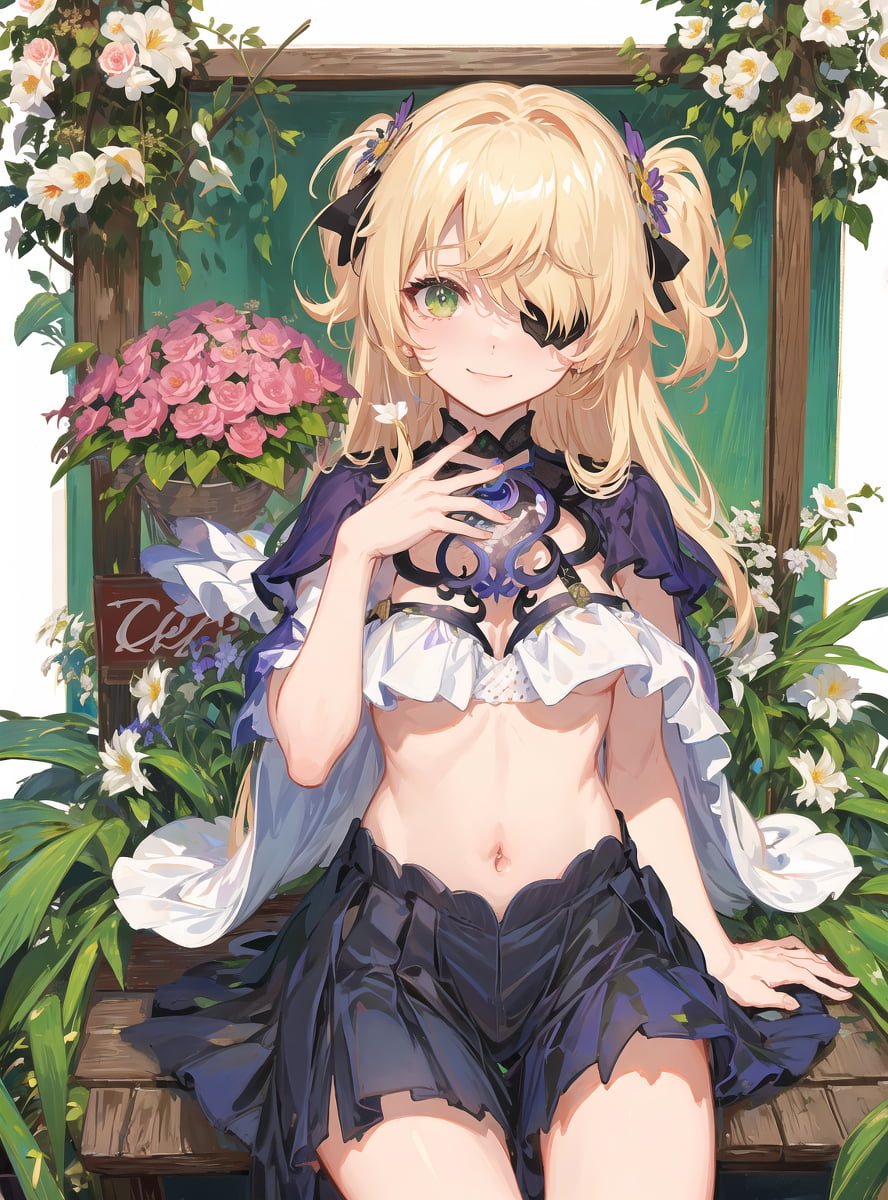 图片[5]-二次元COS分享原神 菲谢尔 花丛