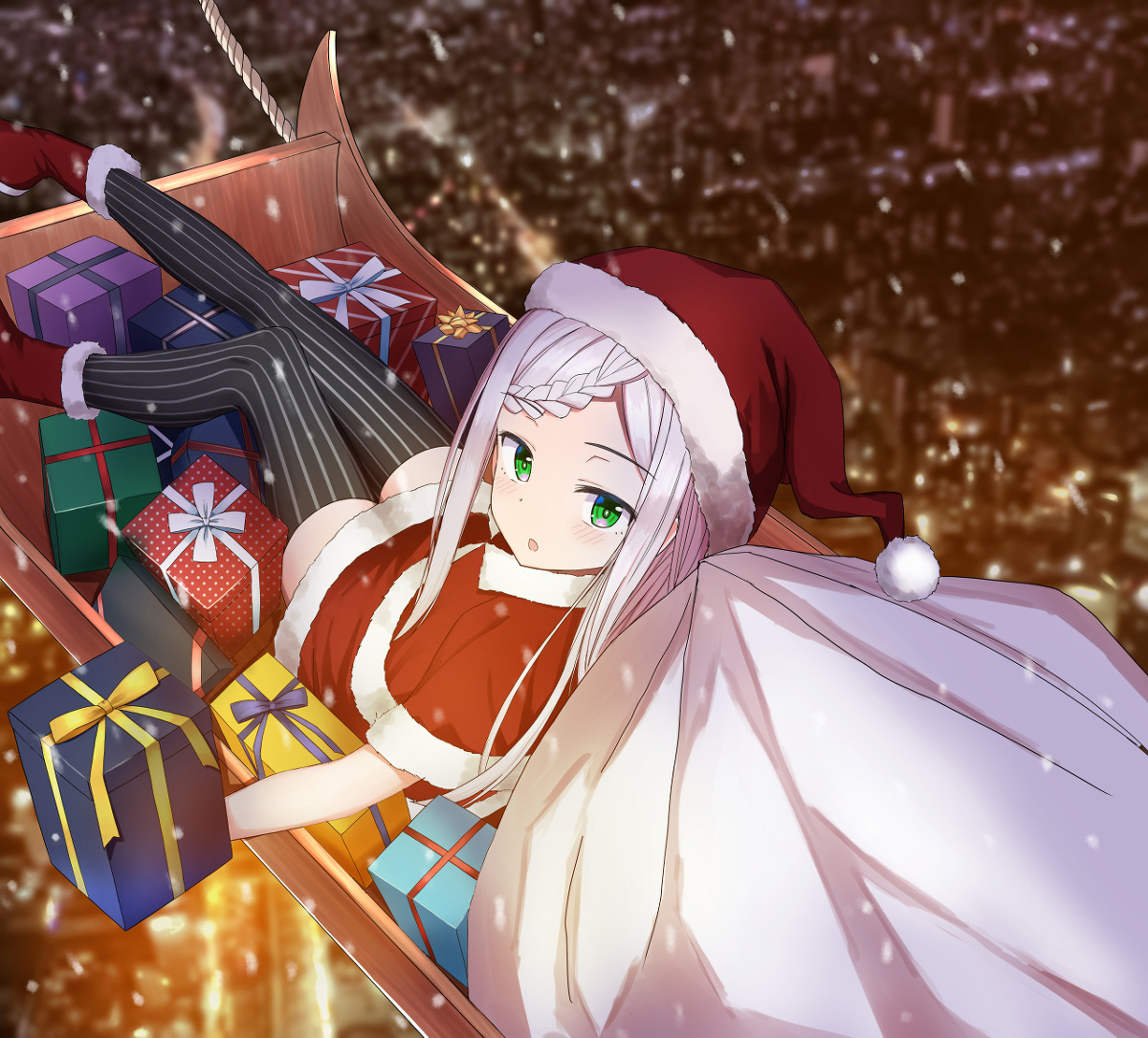 图片[4]-二次元COS分享礼物大作战♡ – 圣诞装插画-二次元COS分享次元吧