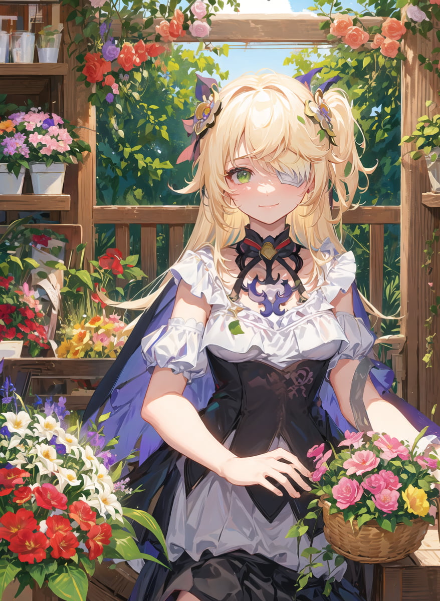 图片[3]-二次元COS分享原神 菲谢尔 花丛