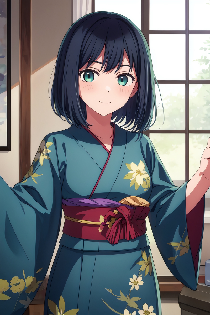 图片[2]-二次元COS分享黑川茜和服的练习