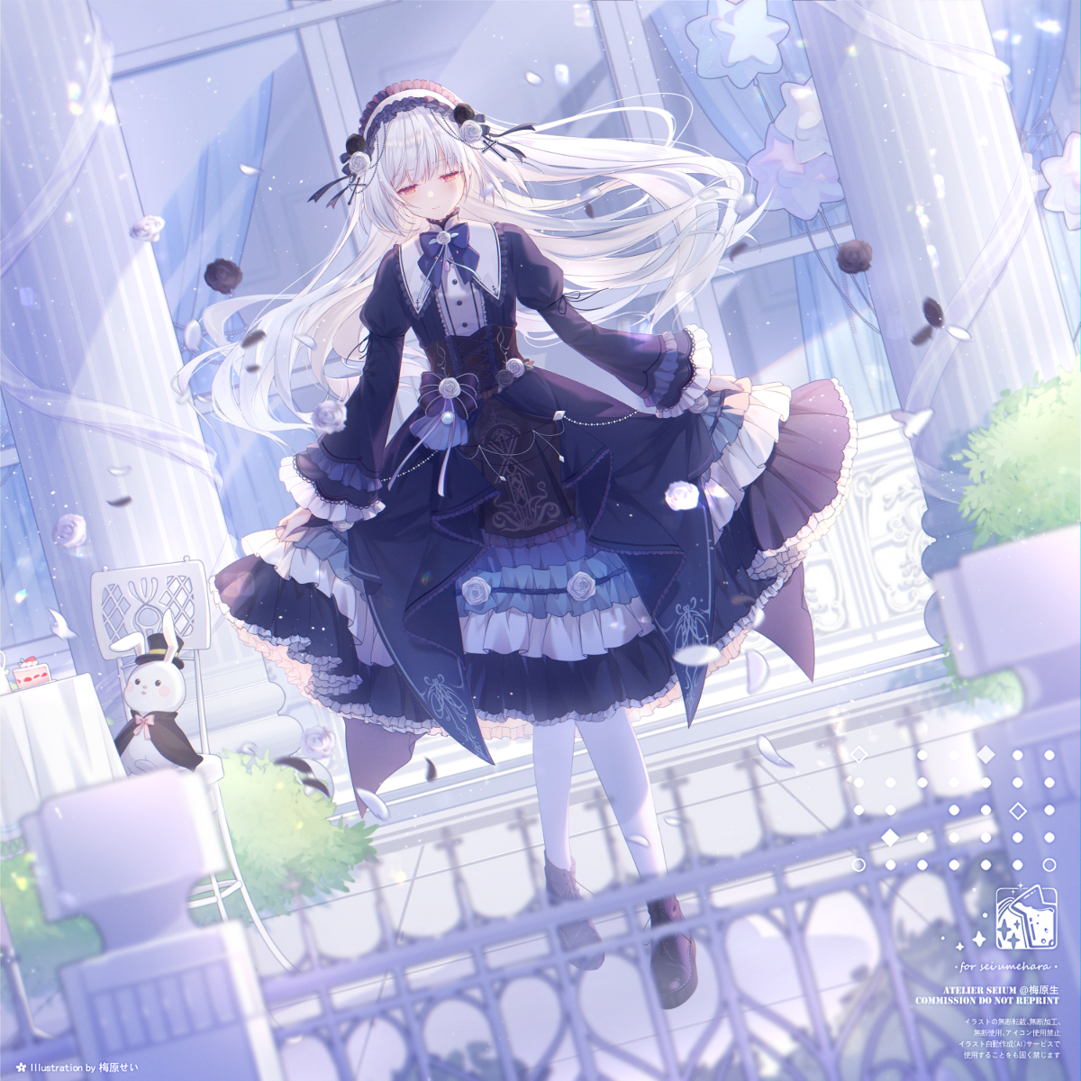 图片[1]-二次元COS分享精致高雅又可爱♡ - 古典洛丽塔插画