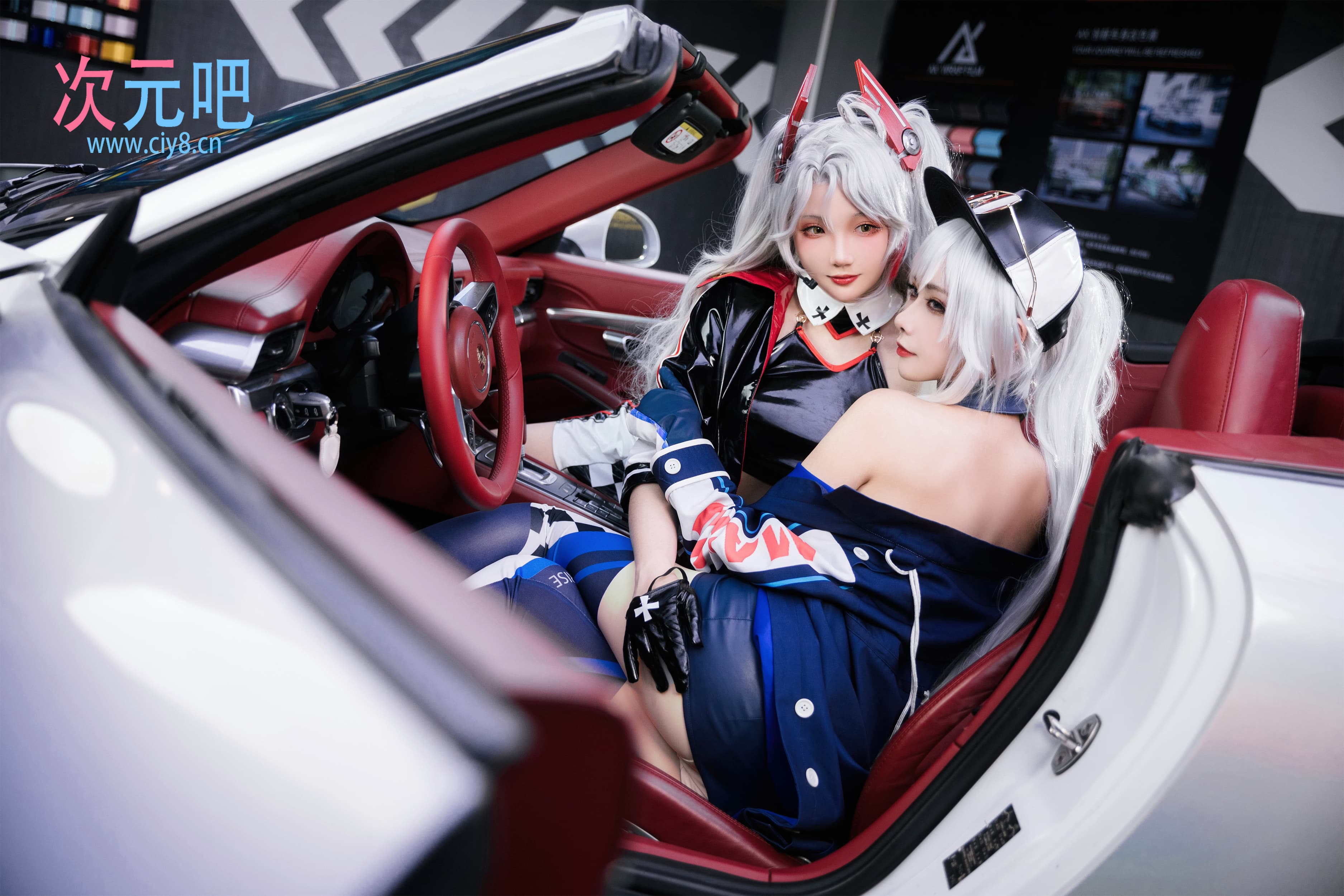 图片[3]-二次元COS分享Momoko葵葵&瓜希酱 - 碧蓝航线 欧根&企业 赛车女郎
