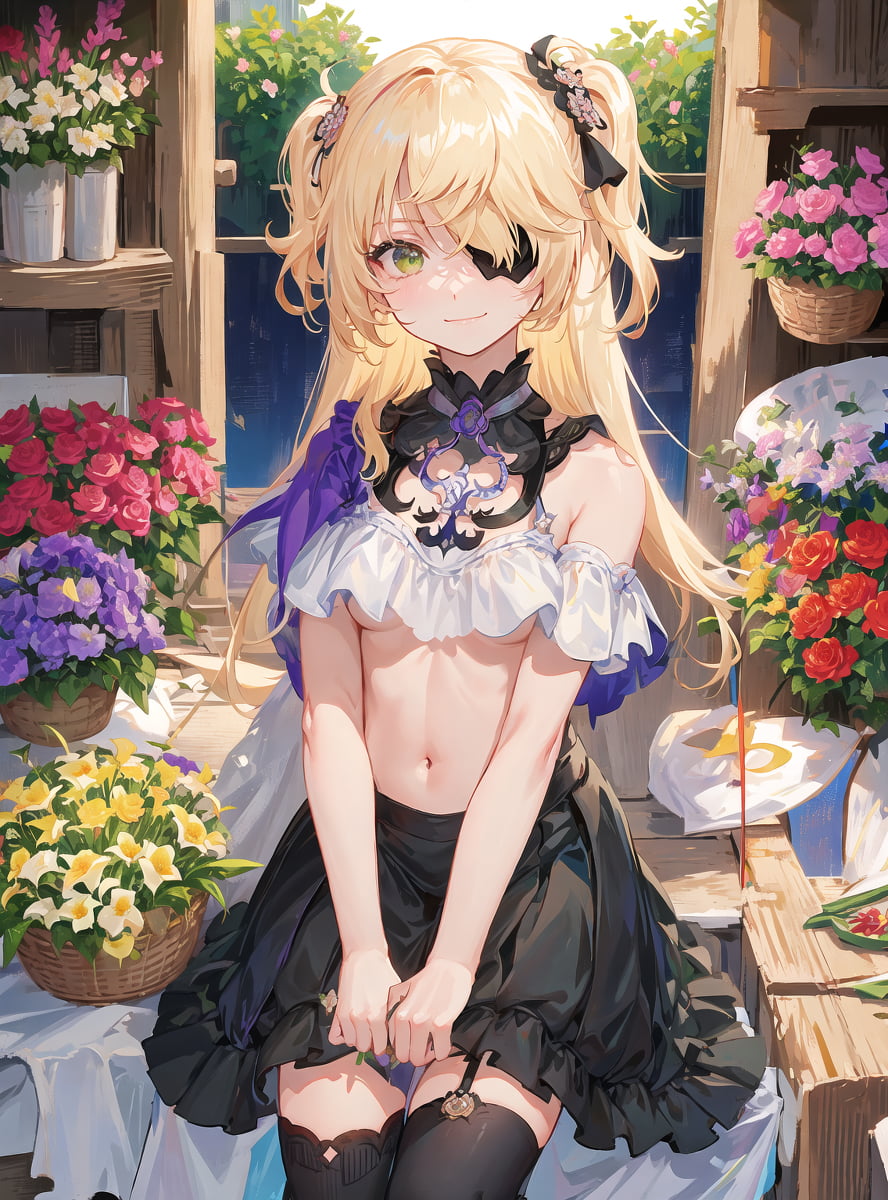 图片[4]-二次元COS分享原神 菲谢尔 花丛