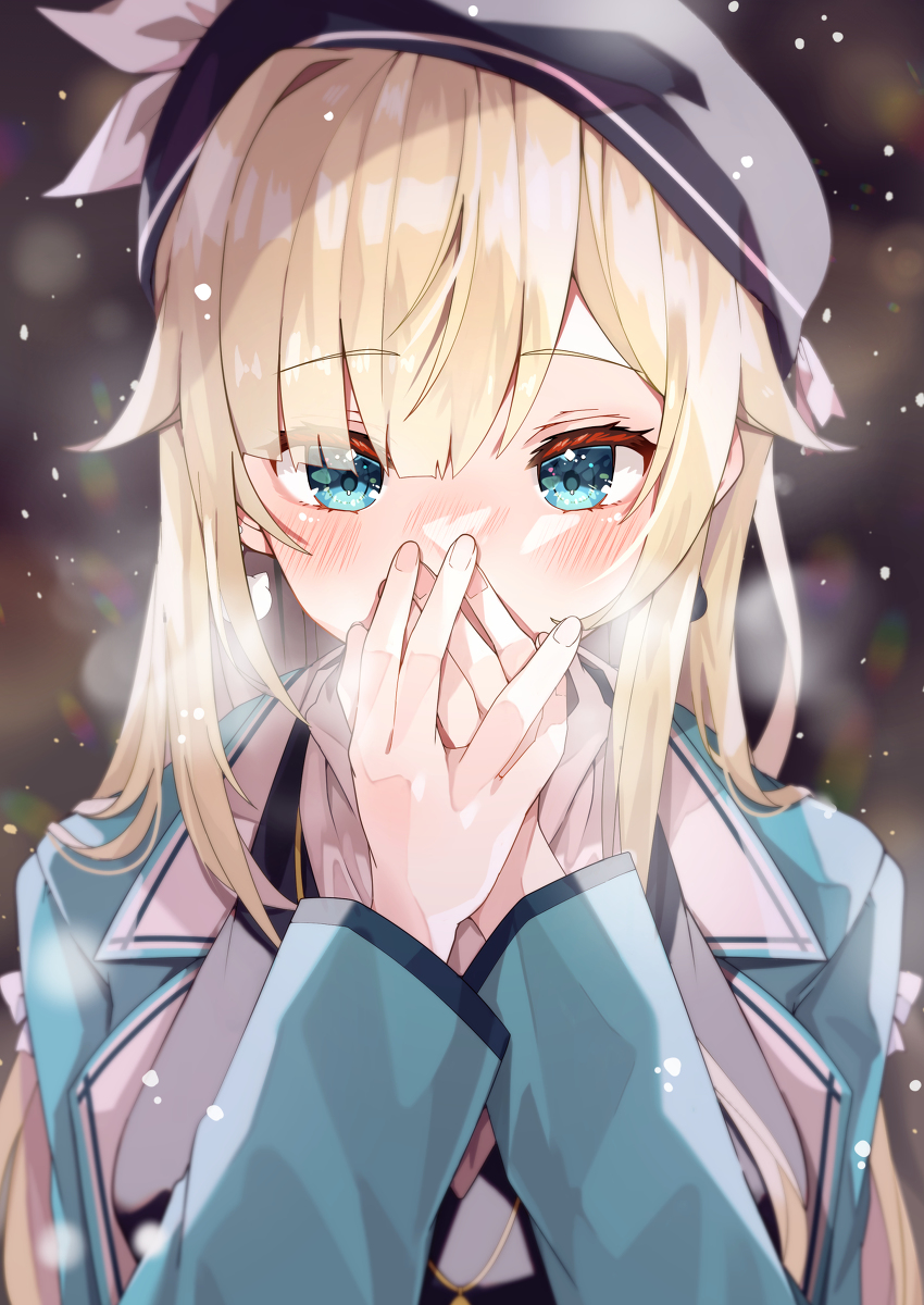 图片[1]-二次元COS分享另一种神情 - 手放嘴边插画