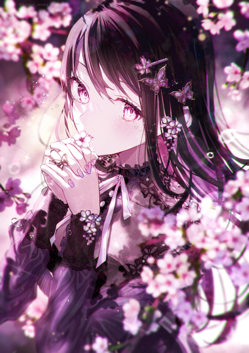 图片[7]-二次元COS分享另一种神情 - 手放嘴边插画