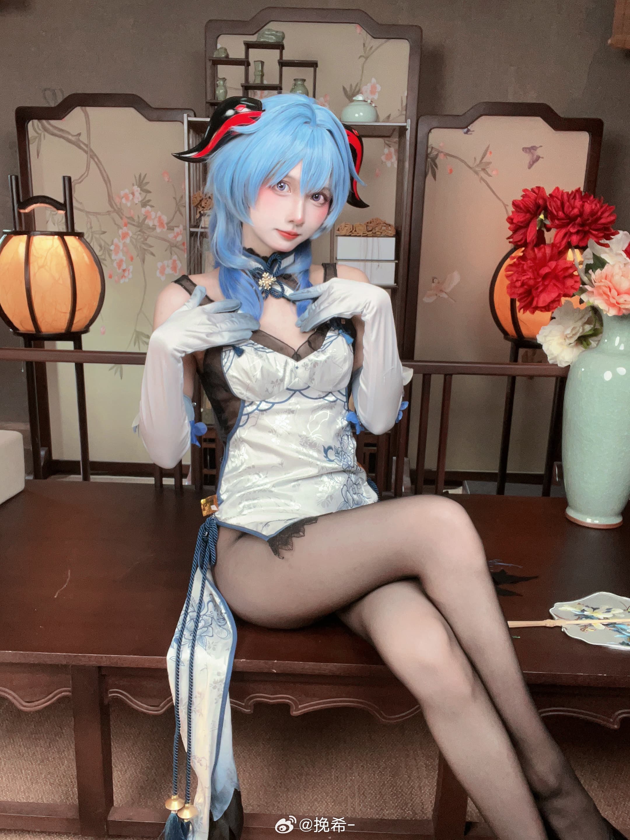 图片[3]-二次元COS分享[COSplay]原神 甘雨 旗袍-二次元COS分享次元吧