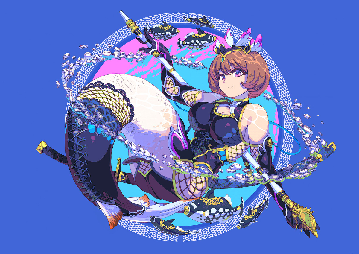 图片[8]-二次元COS分享水中的神秘倩影 – 美人鱼插画-二次元COS分享次元吧