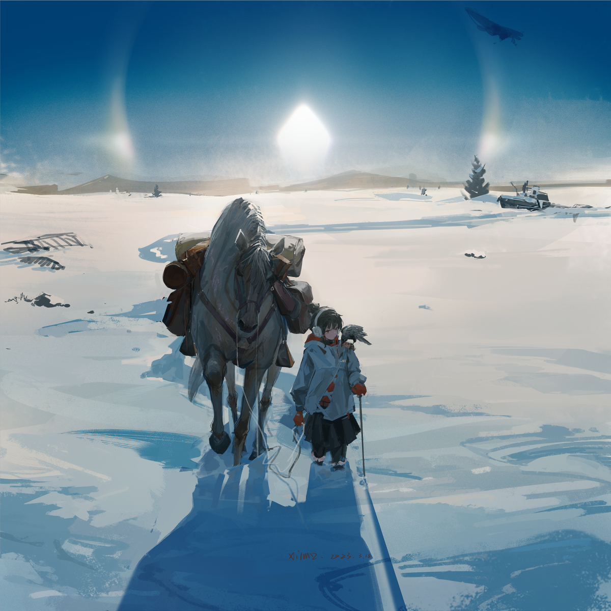 图片[10]-二次元COS分享纯白世界 – 雪景插画-二次元COS分享次元吧