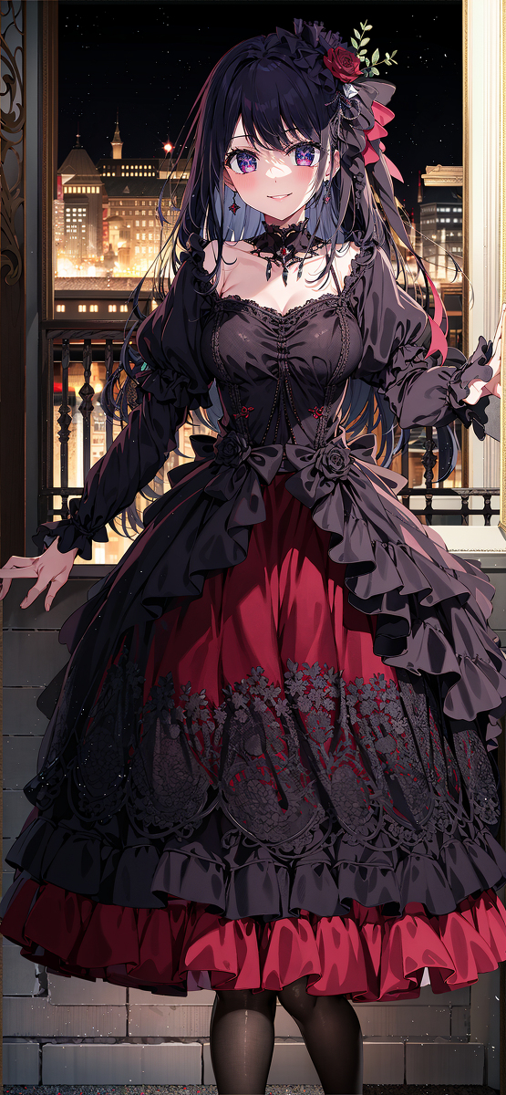 图片[3]-二次元COS分享我推的孩子  星野爱 黑色礼服