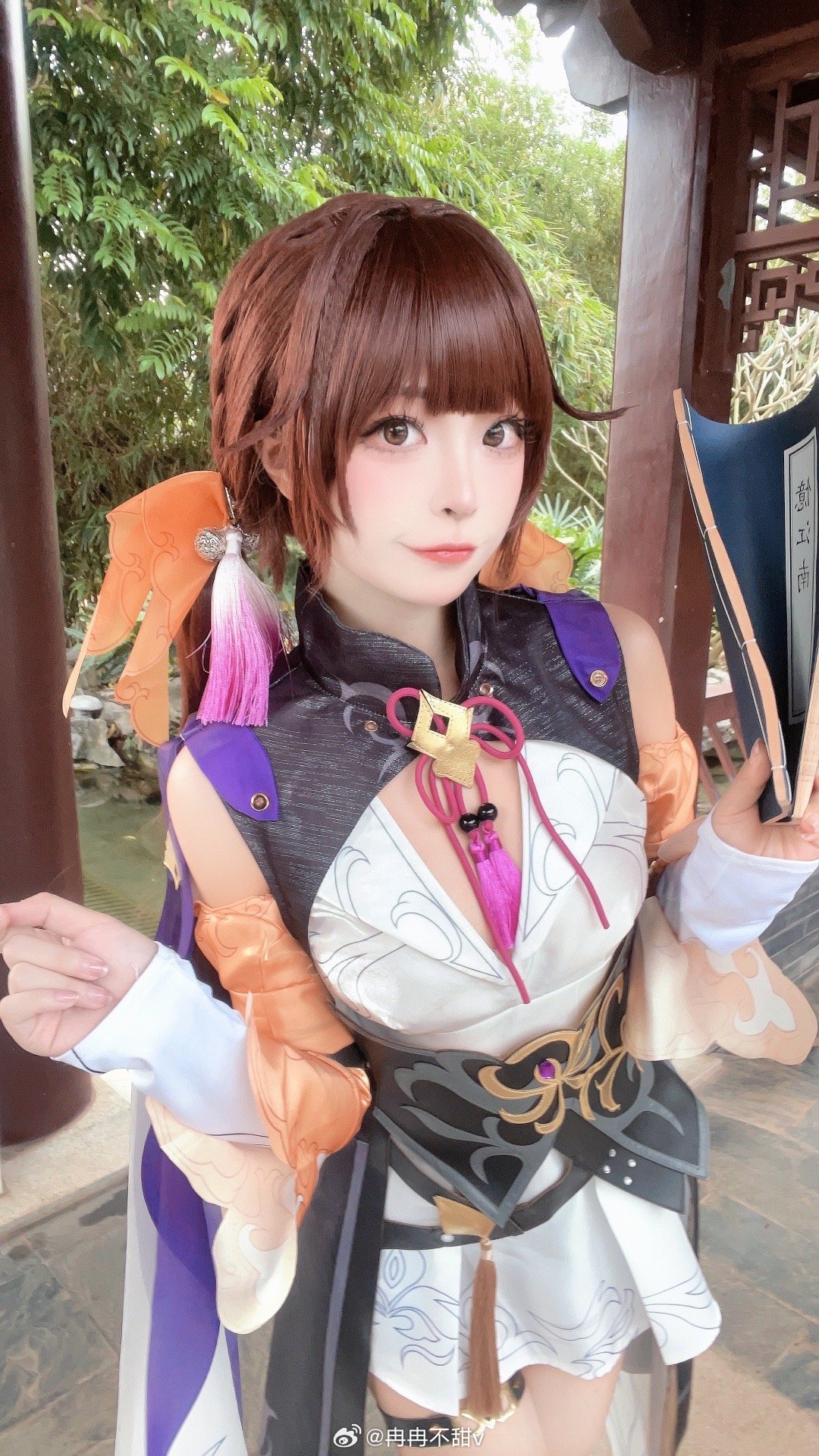 图片[1]-二次元COS分享[COSplay]素裳，我的一款双马尾女儿-二次元COS分享次元吧