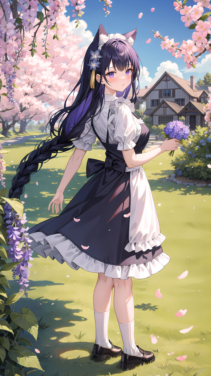 图片[1]-二次元COS分享原神 雷电将军 猫耳女仆-二次元COS分享次元吧