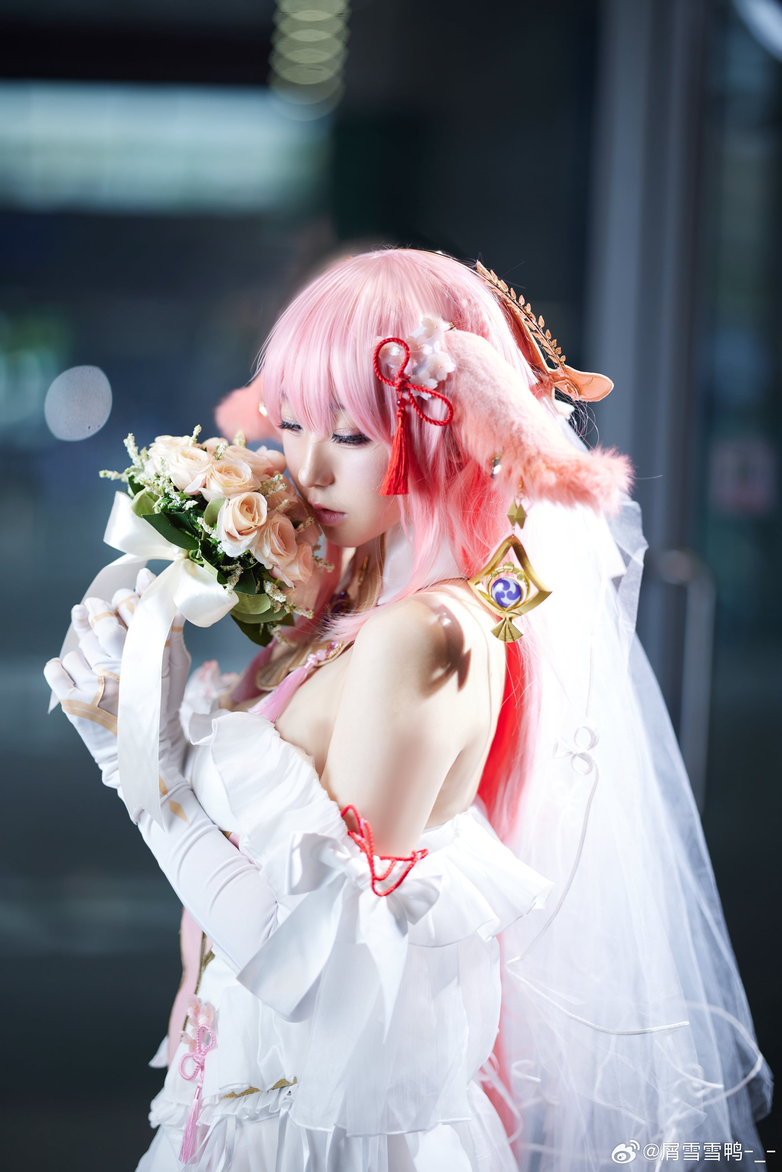 图片[3]-二次元COS分享[COSplay]原神 八重神子 花嫁-二次元COS分享次元吧