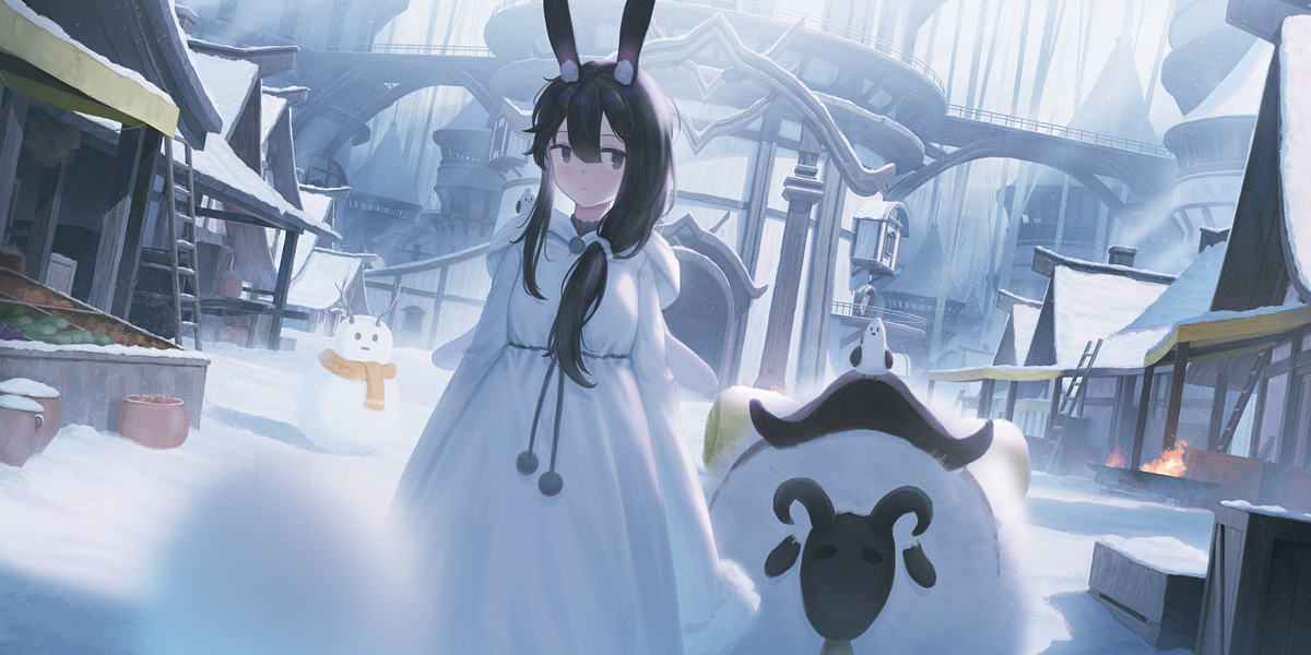 图片[8]-二次元COS分享纯白世界 – 雪景插画-二次元COS分享次元吧