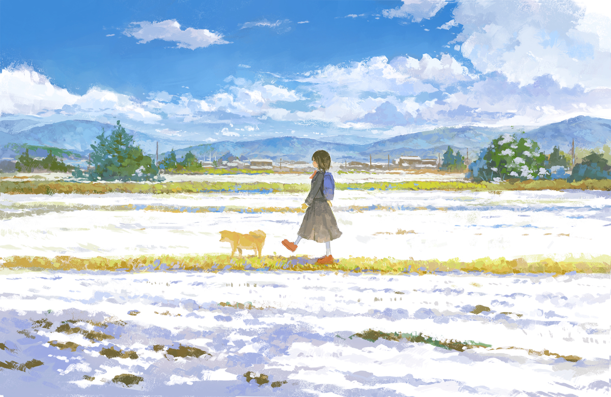 图片[6]-二次元COS分享纯白世界 – 雪景插画-二次元COS分享次元吧