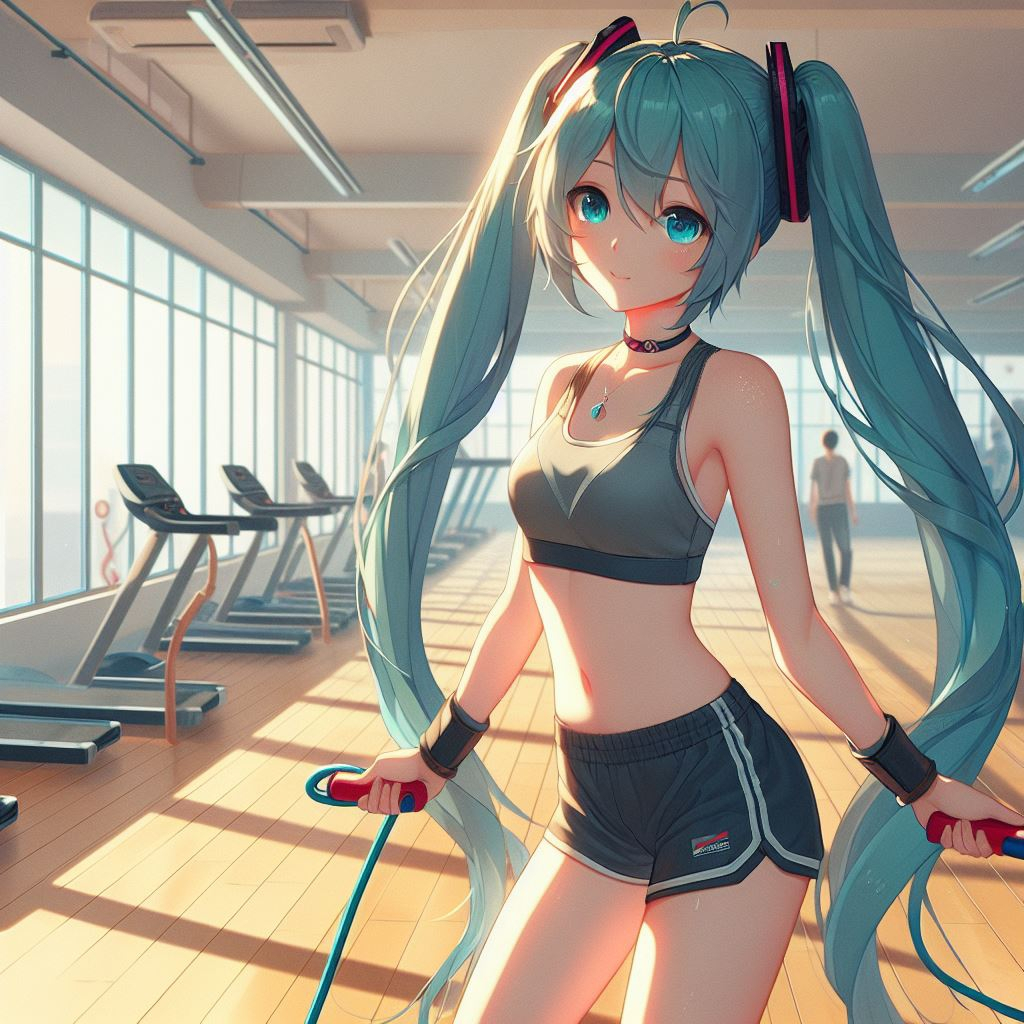 图片[2]-二次元COS分享初音未来  运动装-二次元COS分享次元吧