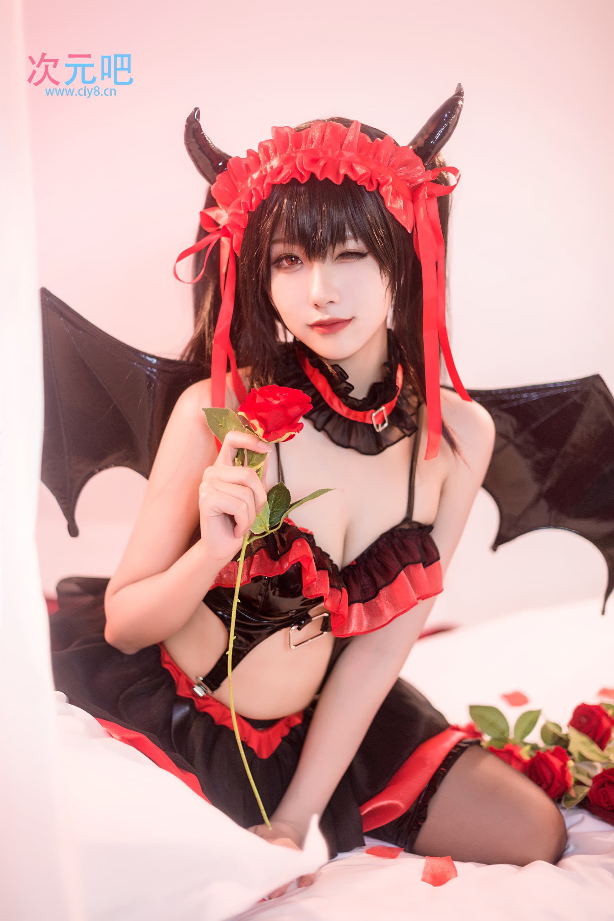 图片[1]-二次元COS分享Momoko葵葵 - 时崎狂三小恶魔