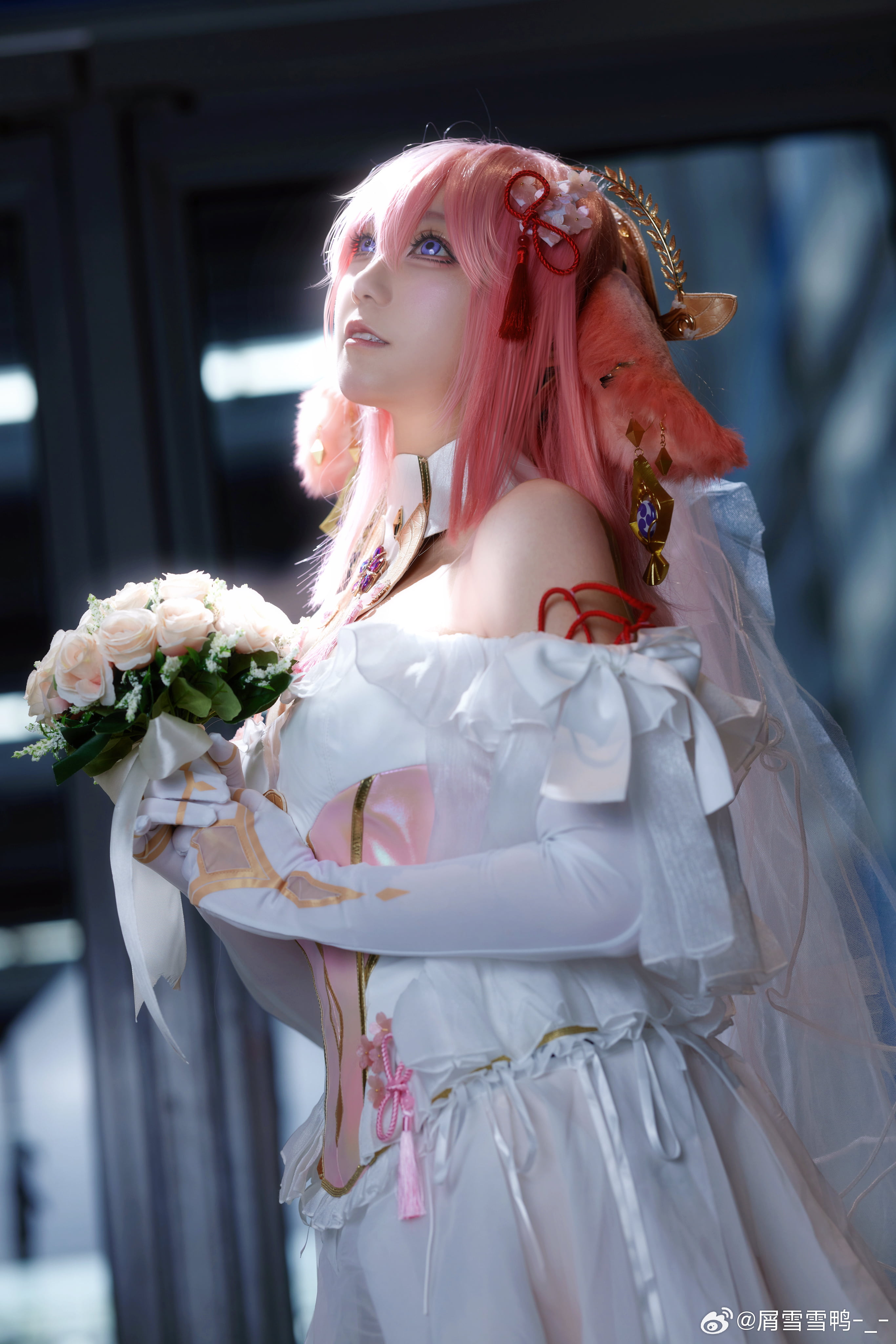 图片[11]-二次元COS分享[COSplay]原神 八重神子 花嫁-二次元COS分享次元吧