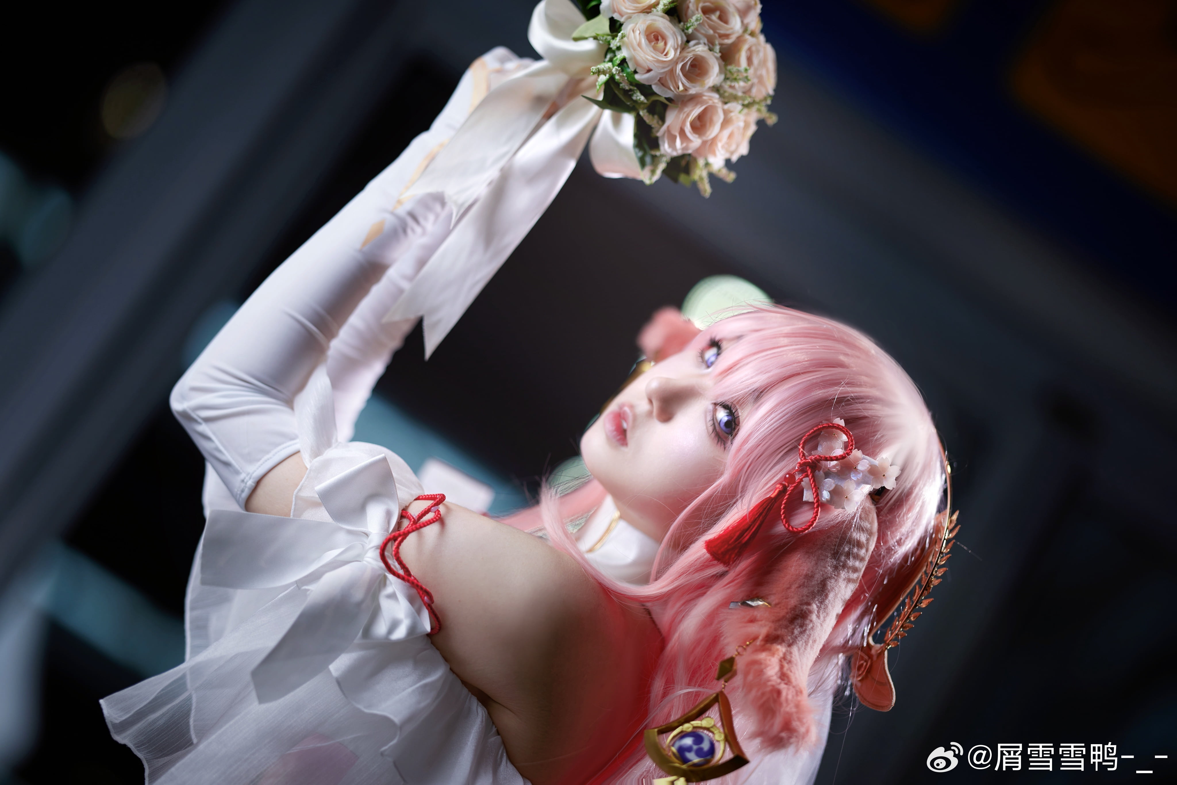 图片[1]-二次元COS分享[COSplay]原神 八重神子 花嫁-二次元COS分享次元吧