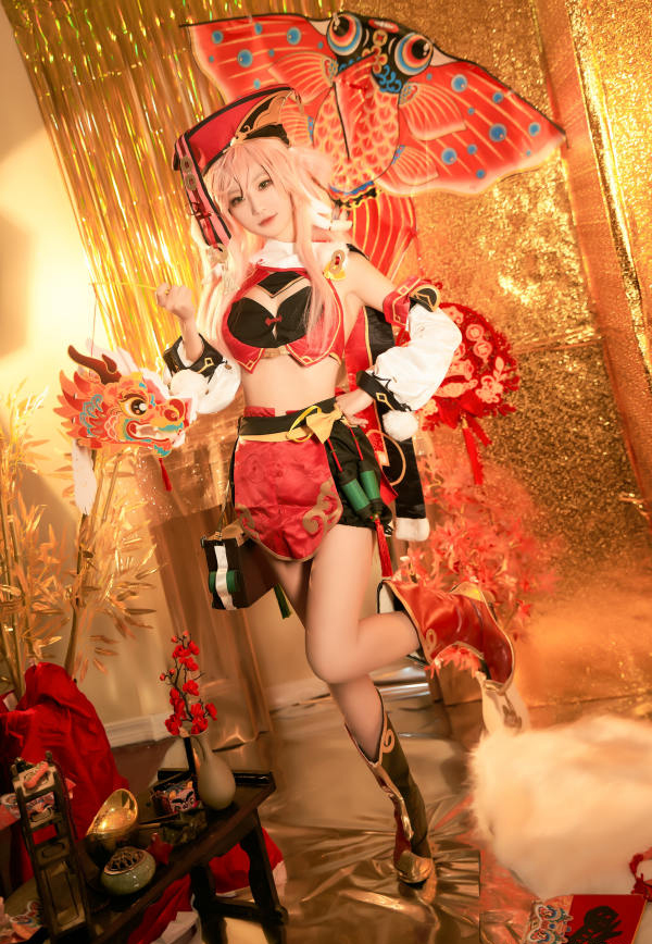 图片[7]-二次元COS分享[COSplay]新年快乐呀—旅行者～(●’◡’●)快来璃月-二次元COS分享次元吧