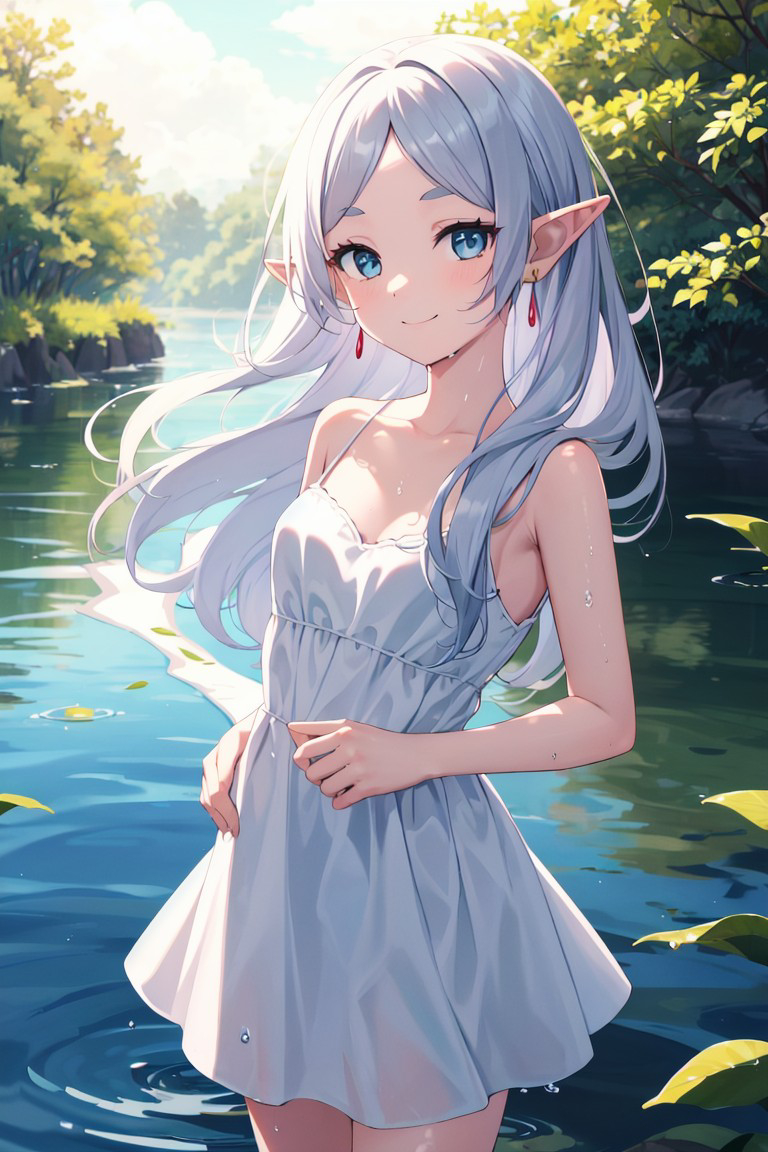 图片[2]-二次元COS分享葬送的芙莉莲  白色吊带裙-二次元COS分享次元吧