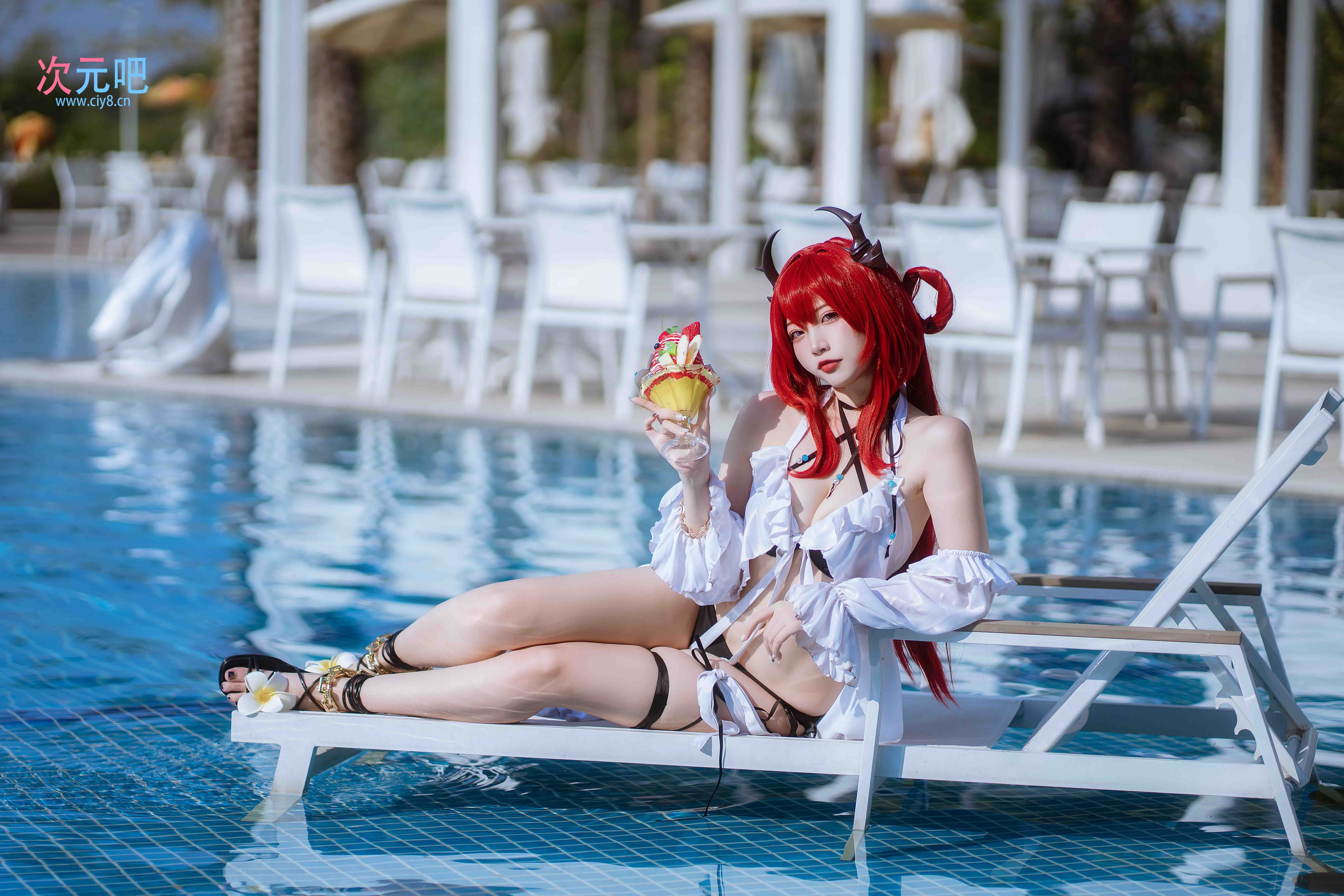 图片[1]-二次元COS分享二佐Nisa – 泰拉夏日纪事 史尔特尔泳装-二次元COS分享次元吧