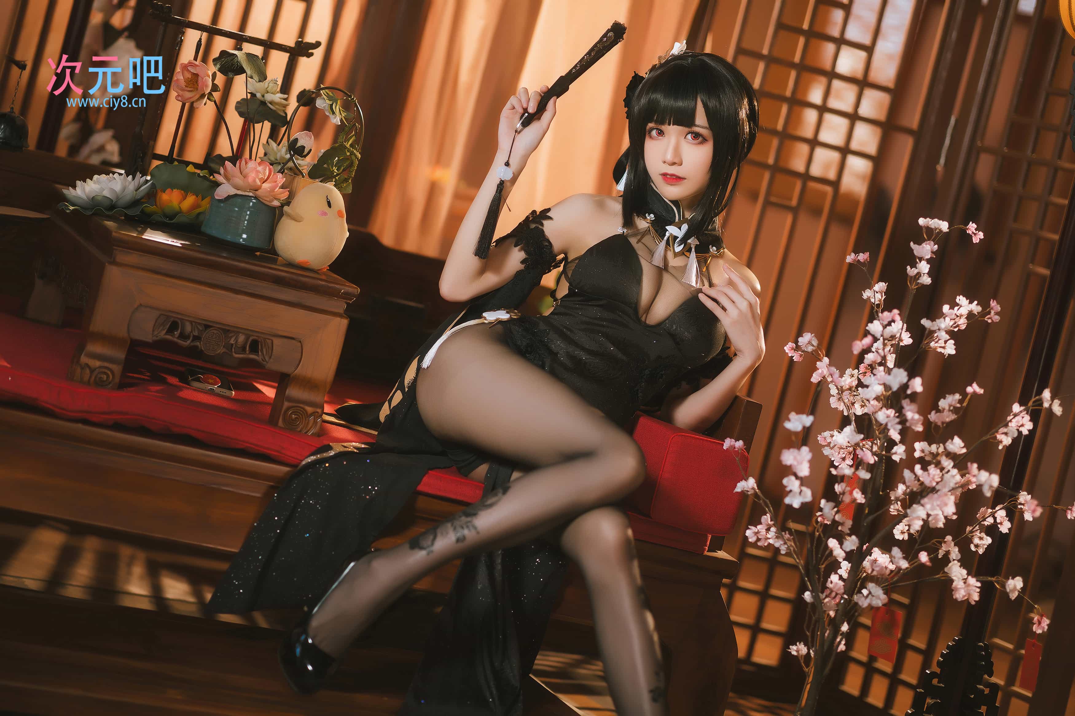 Tomoyo酱 - 碧蓝航线 镇海旗袍-二次元COS分享次元吧