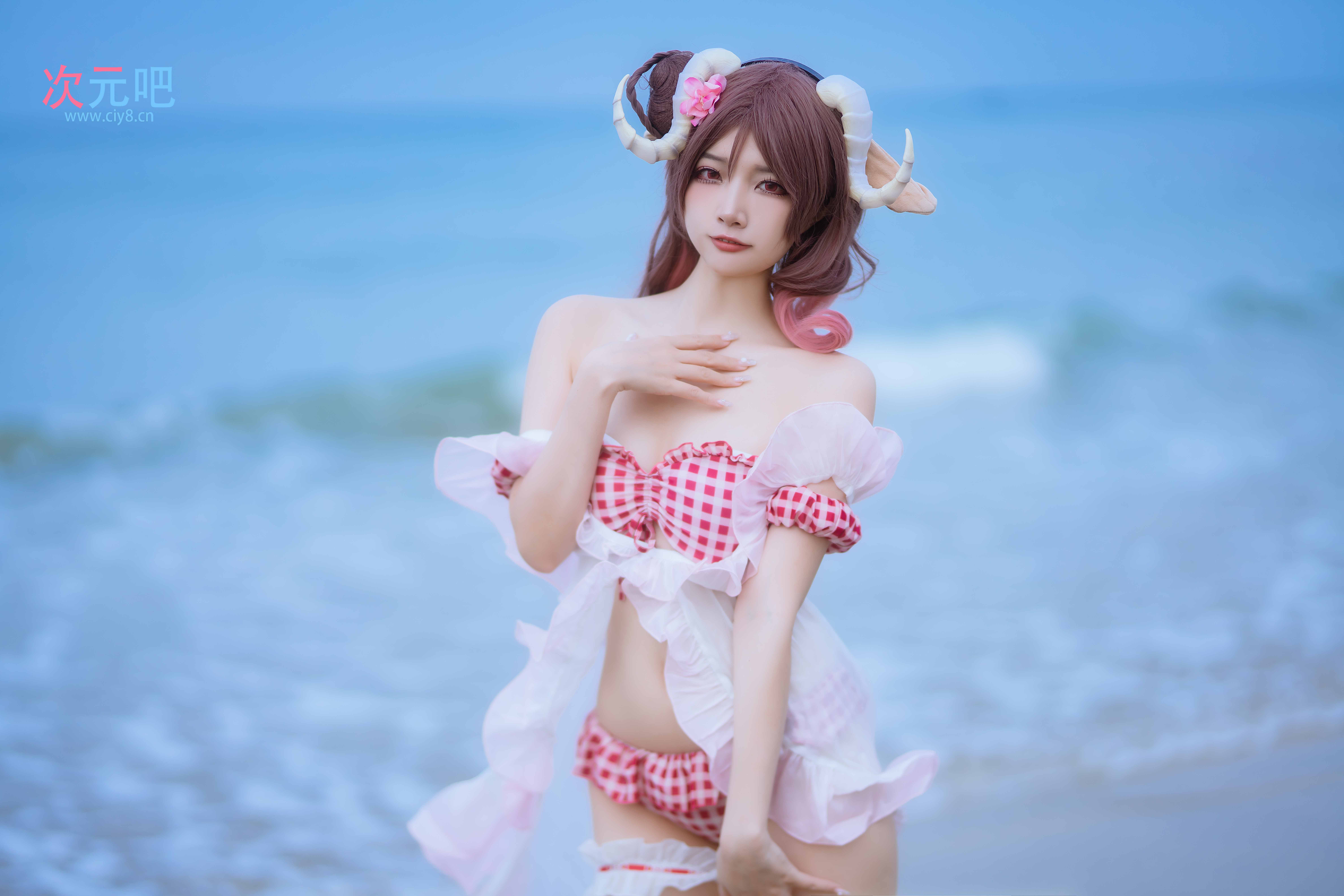 图片[2]-二次元COS分享二佐Nisa - 泰拉夏日纪事 艾雅法拉泳装