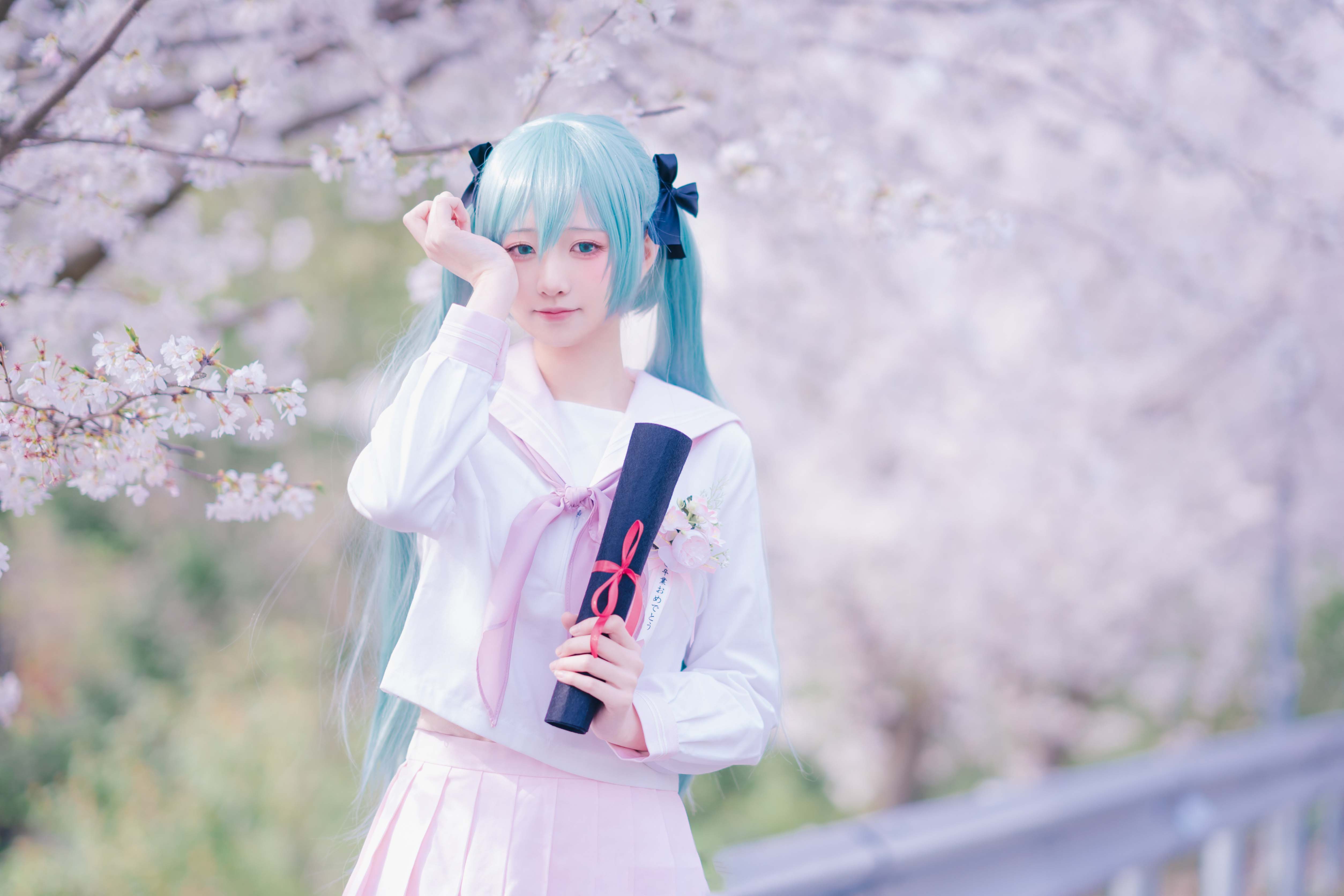 [COSplay]初音未来  ❀～桜ノ雨～❀-二次元COS分享次元吧